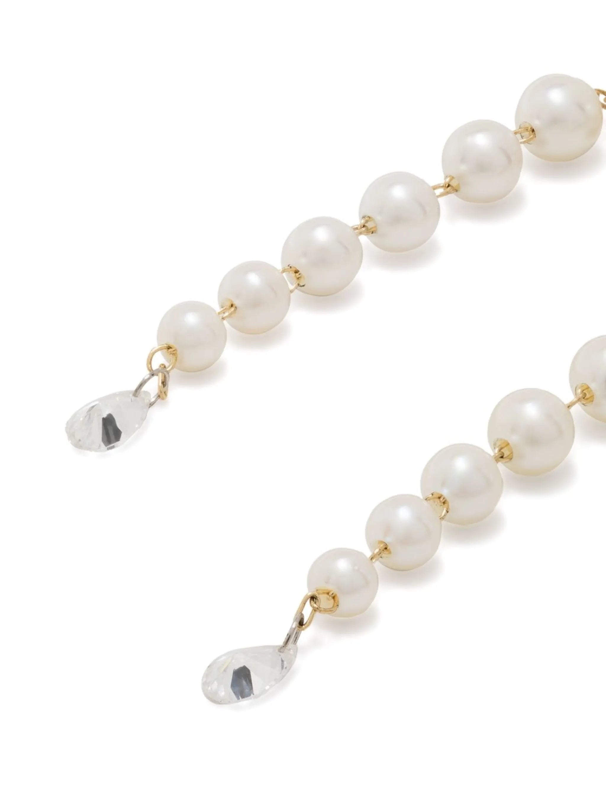 14kt yellow gold Sea of Beauty pearl and diamond earrings