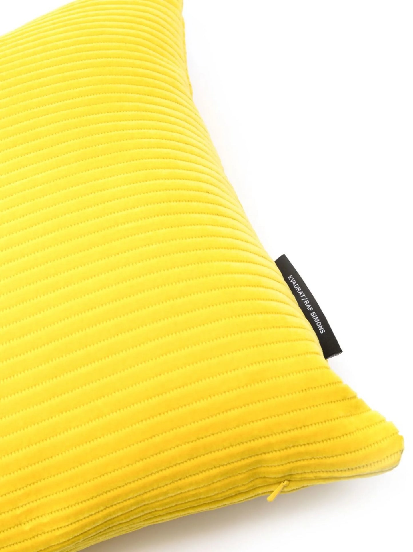 x Raf Simons logo-tag ribbed cushion