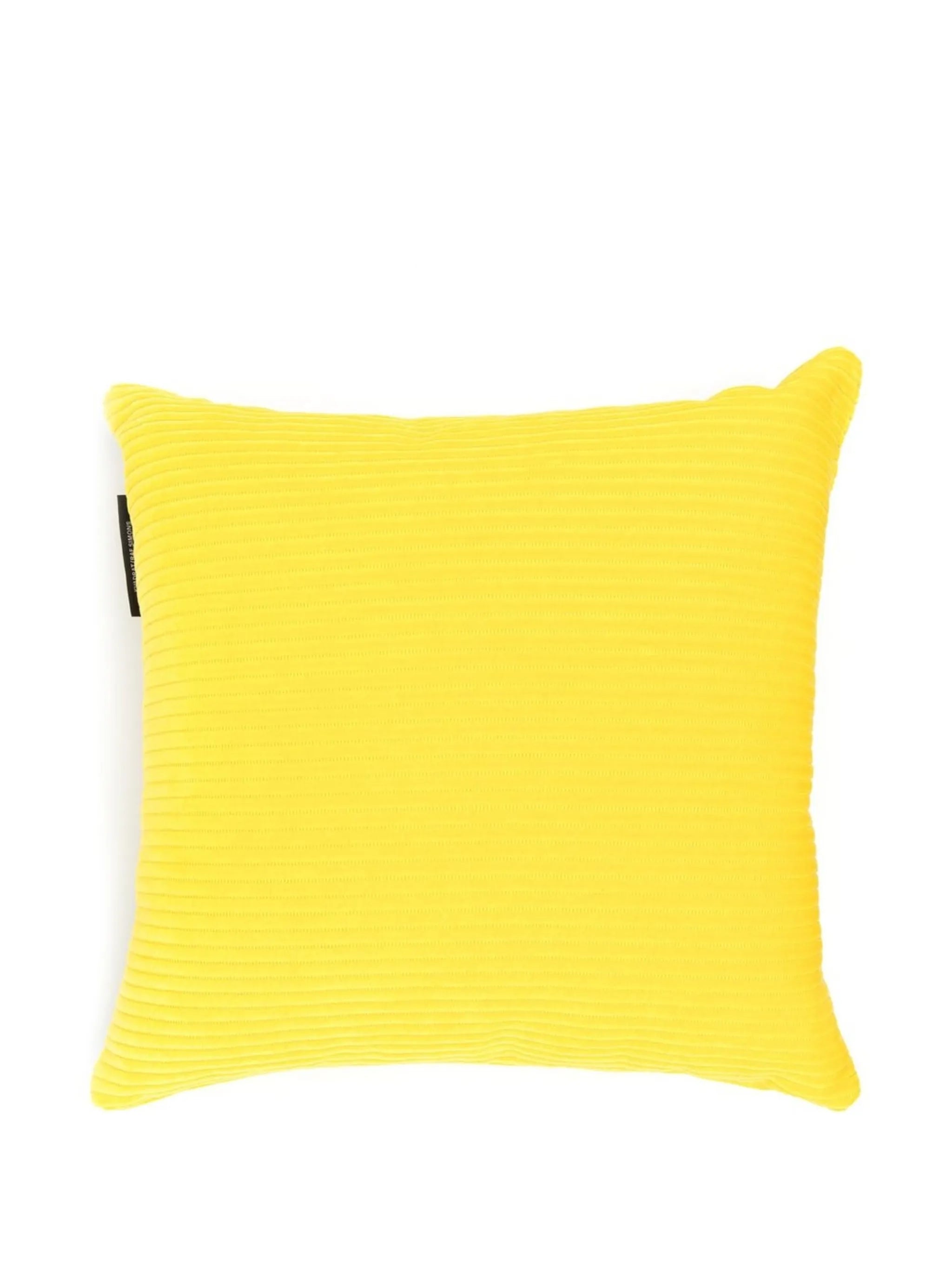 x Raf Simons logo-tag ribbed cushion