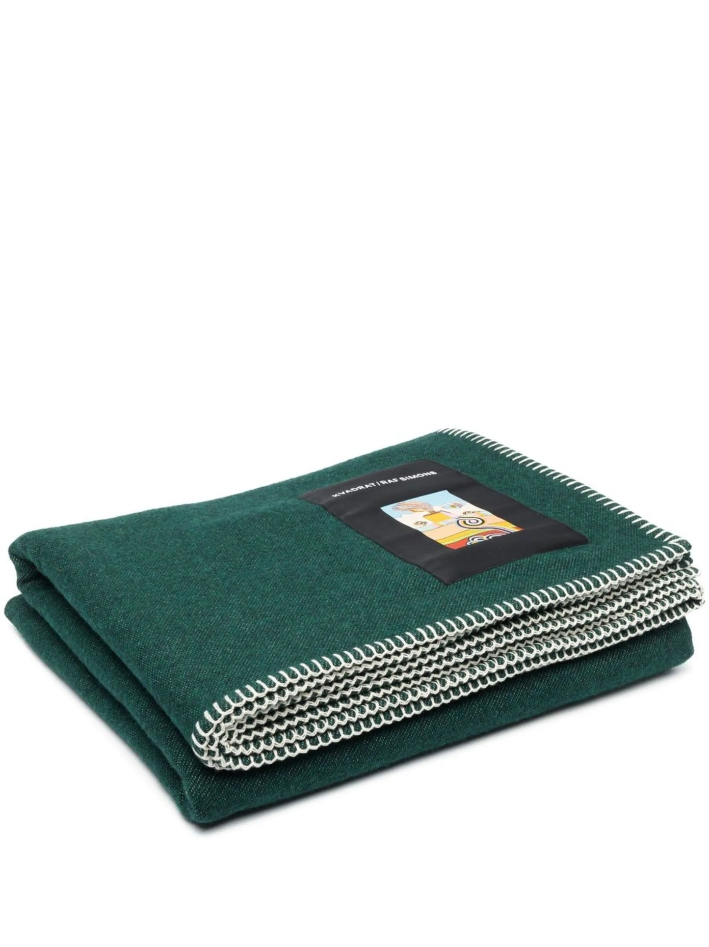 x Raf Simons whipstitch-trim throw