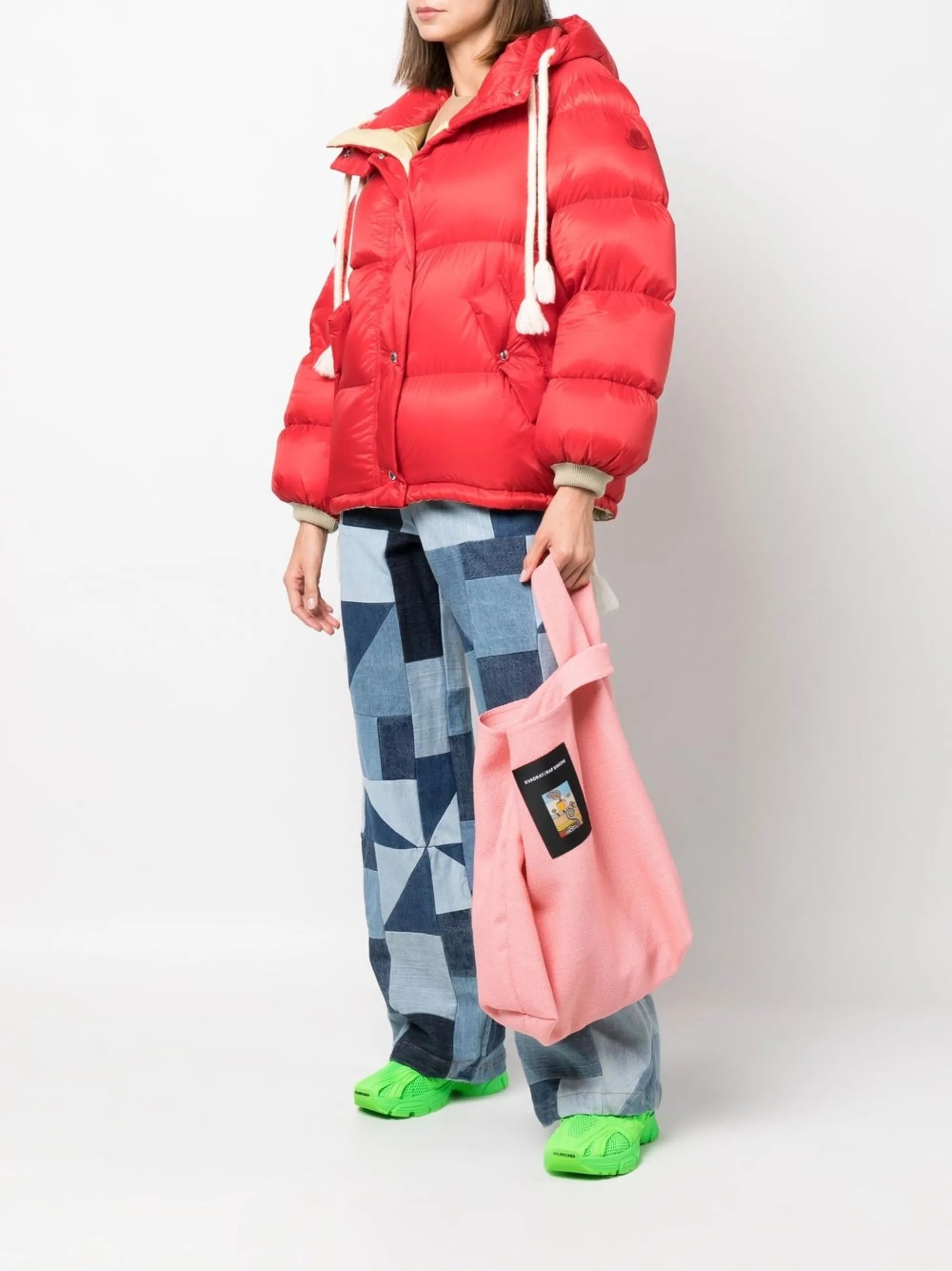 x Raf Simons Vidar logo-patch tote bag