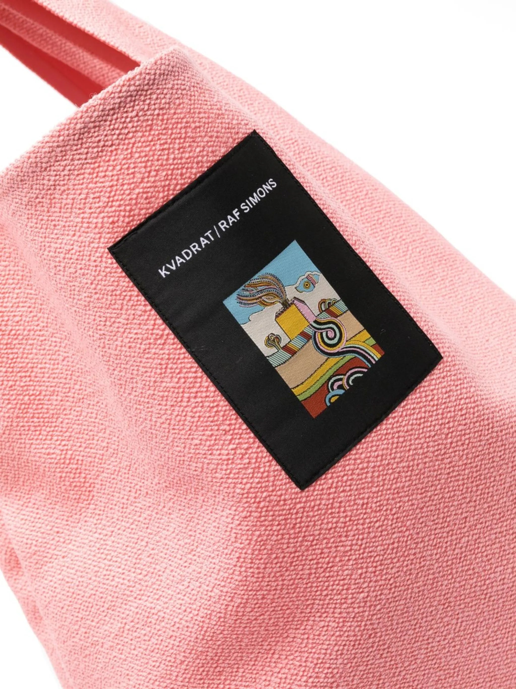 x Raf Simons Vidar logo-patch tote bag