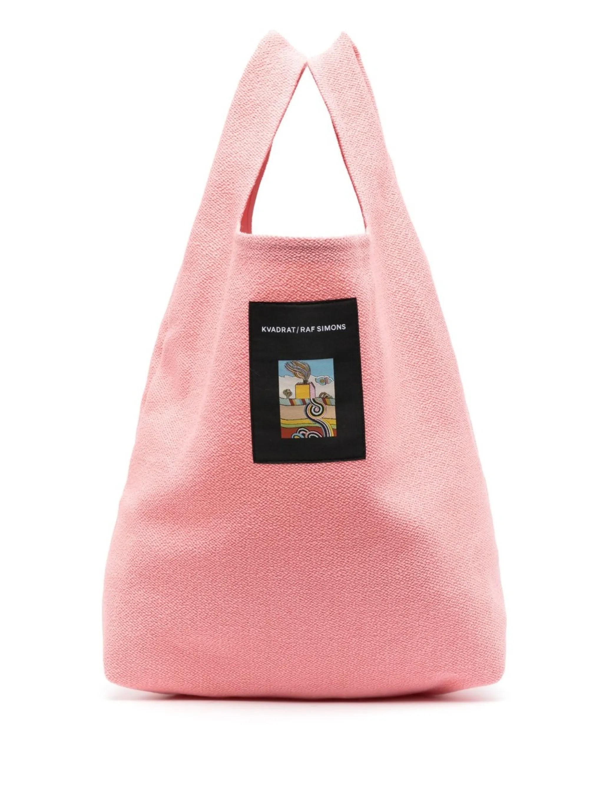 x Raf Simons Vidar logo-patch tote bag