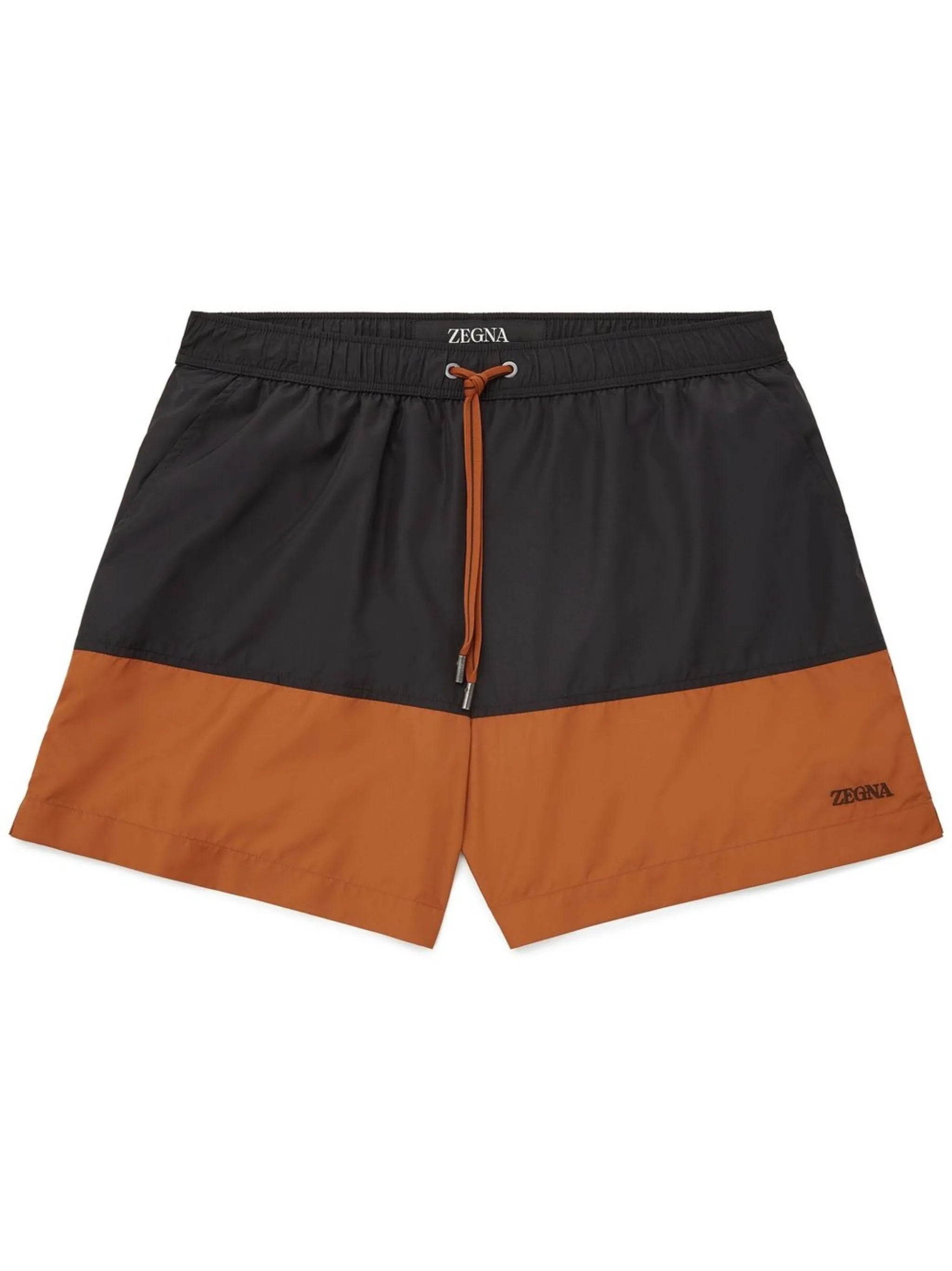 logo-print drawstring swim shorts