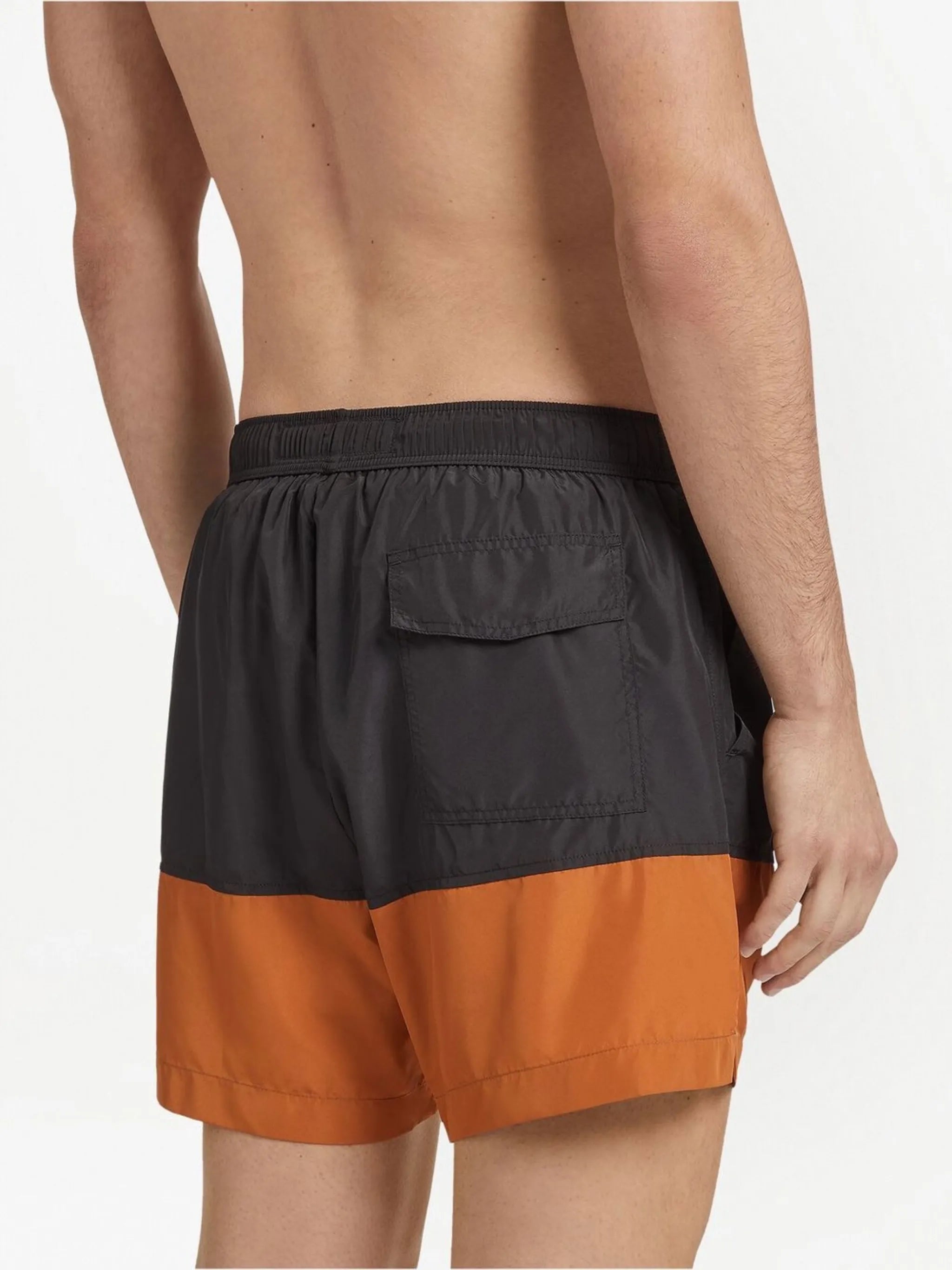 logo-print drawstring swim shorts