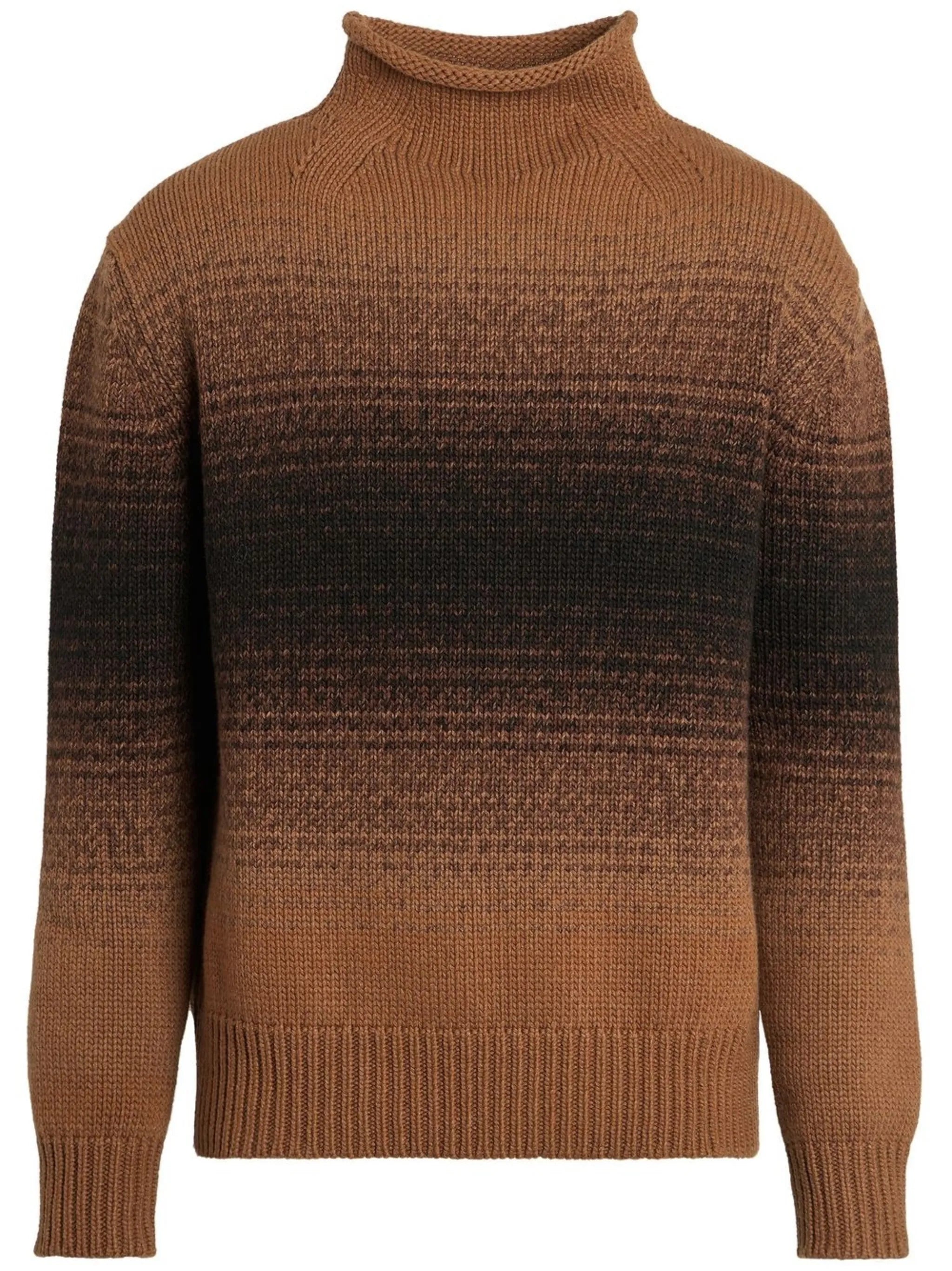 degradé wool high neck jumper