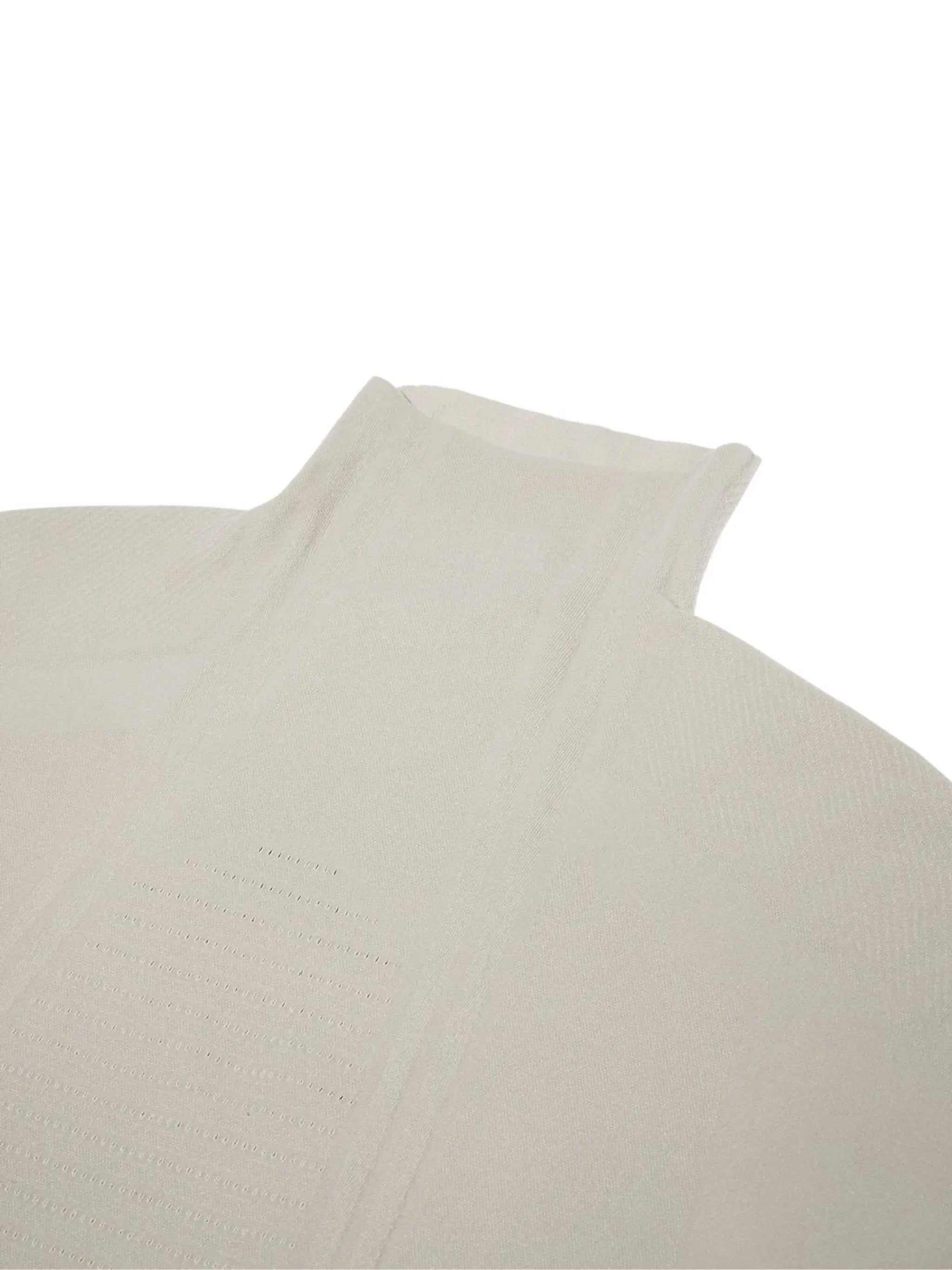 high neck long-sleeve jacquard top