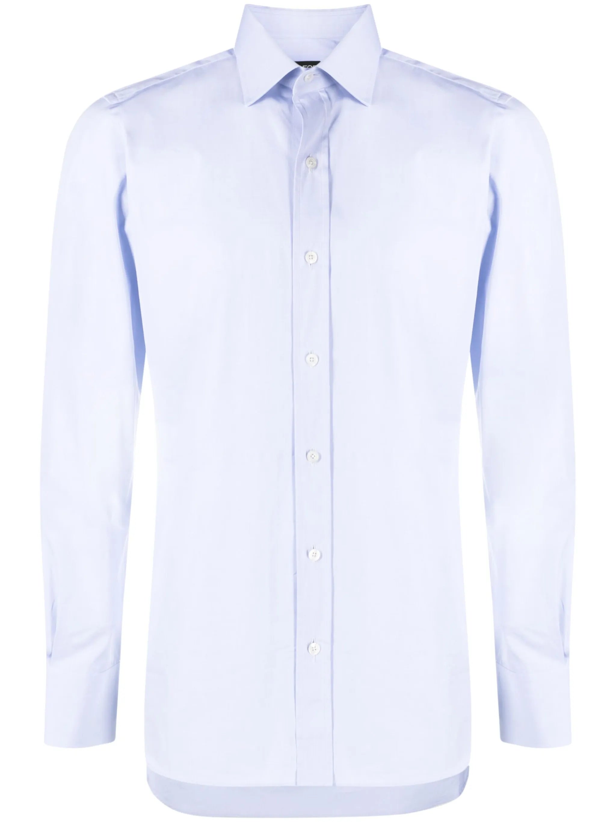 button-fastening long-sleeve shirt