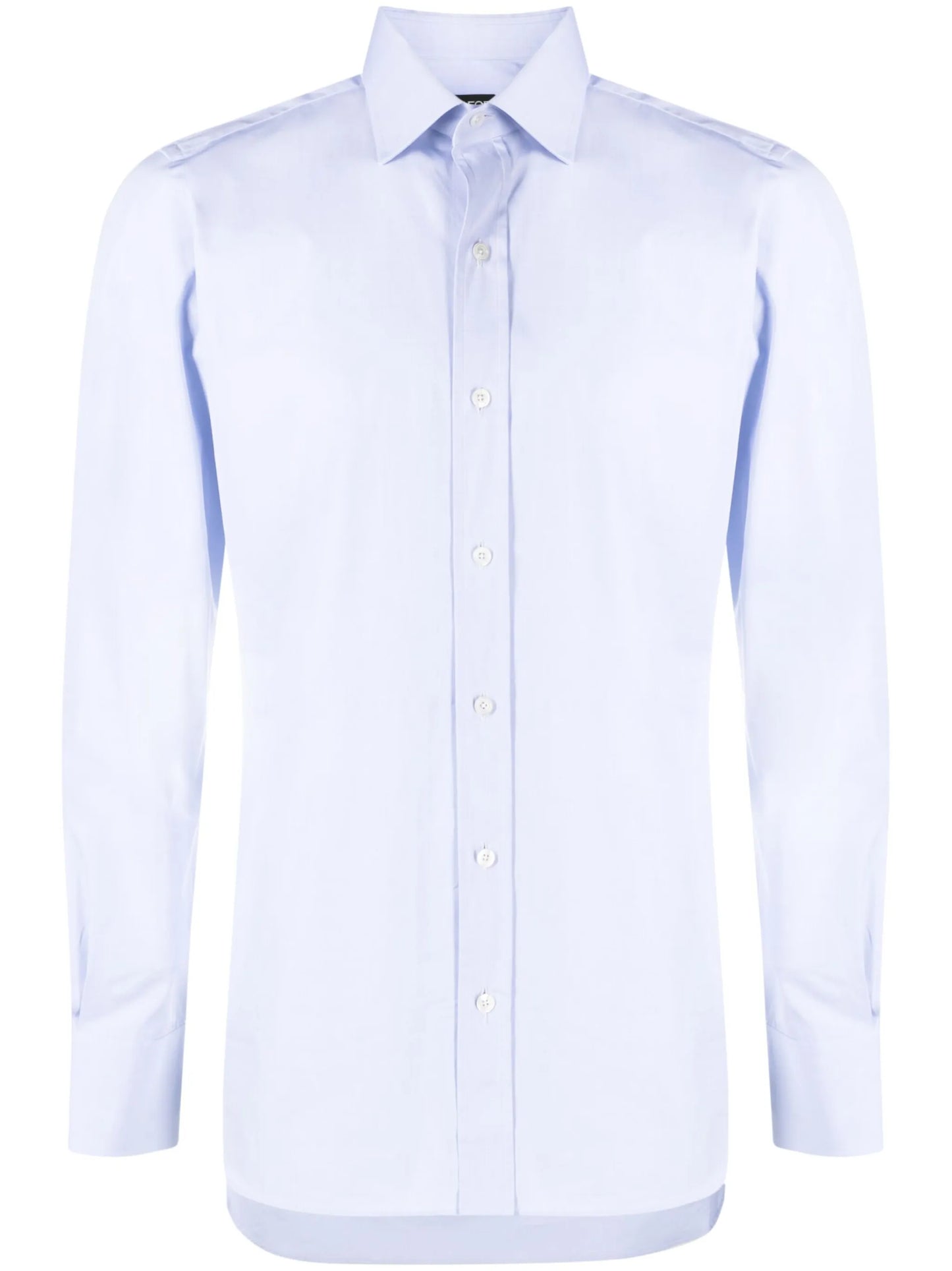 button-fastening long-sleeve shirt