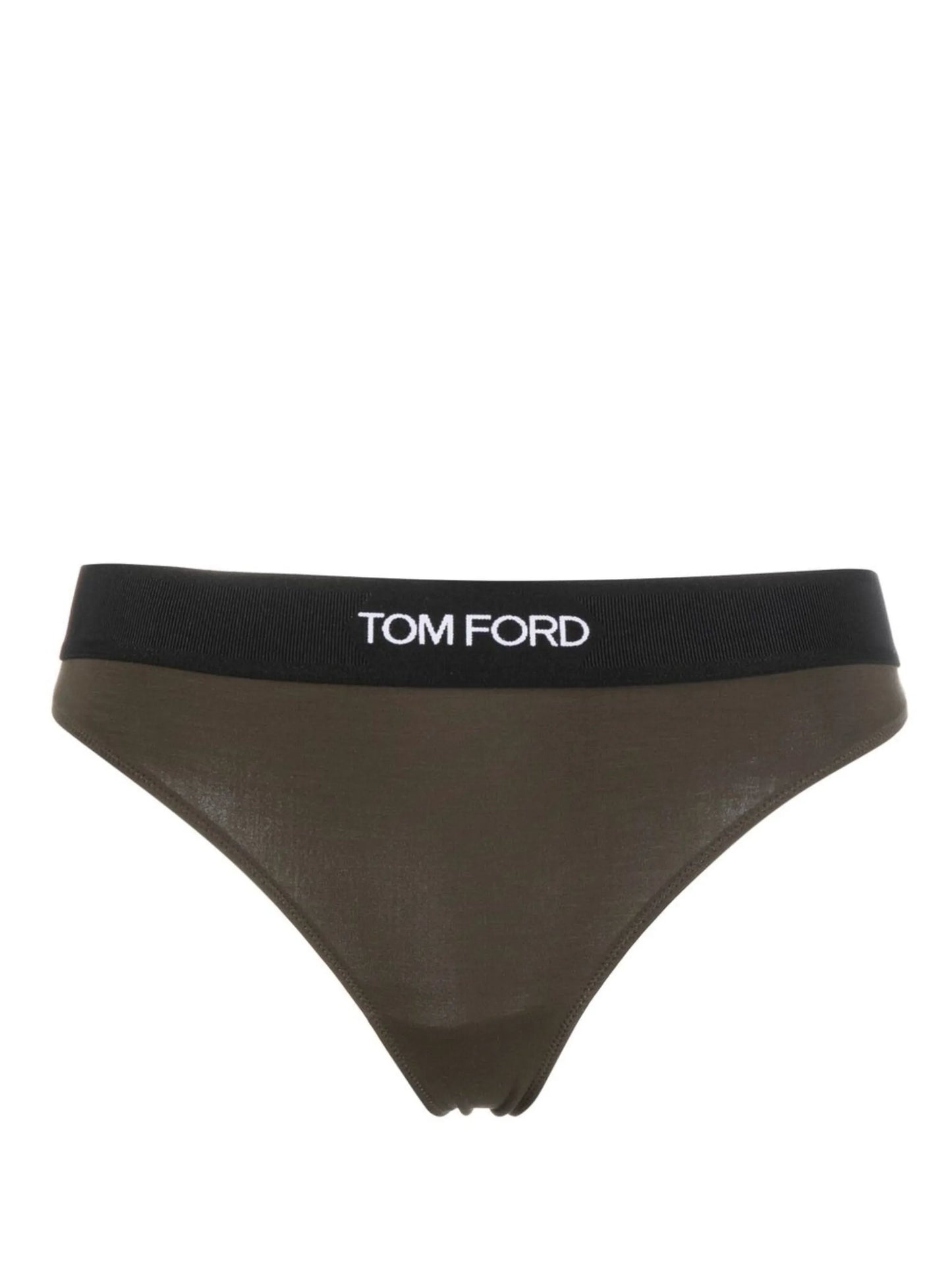 logo-waistband thong