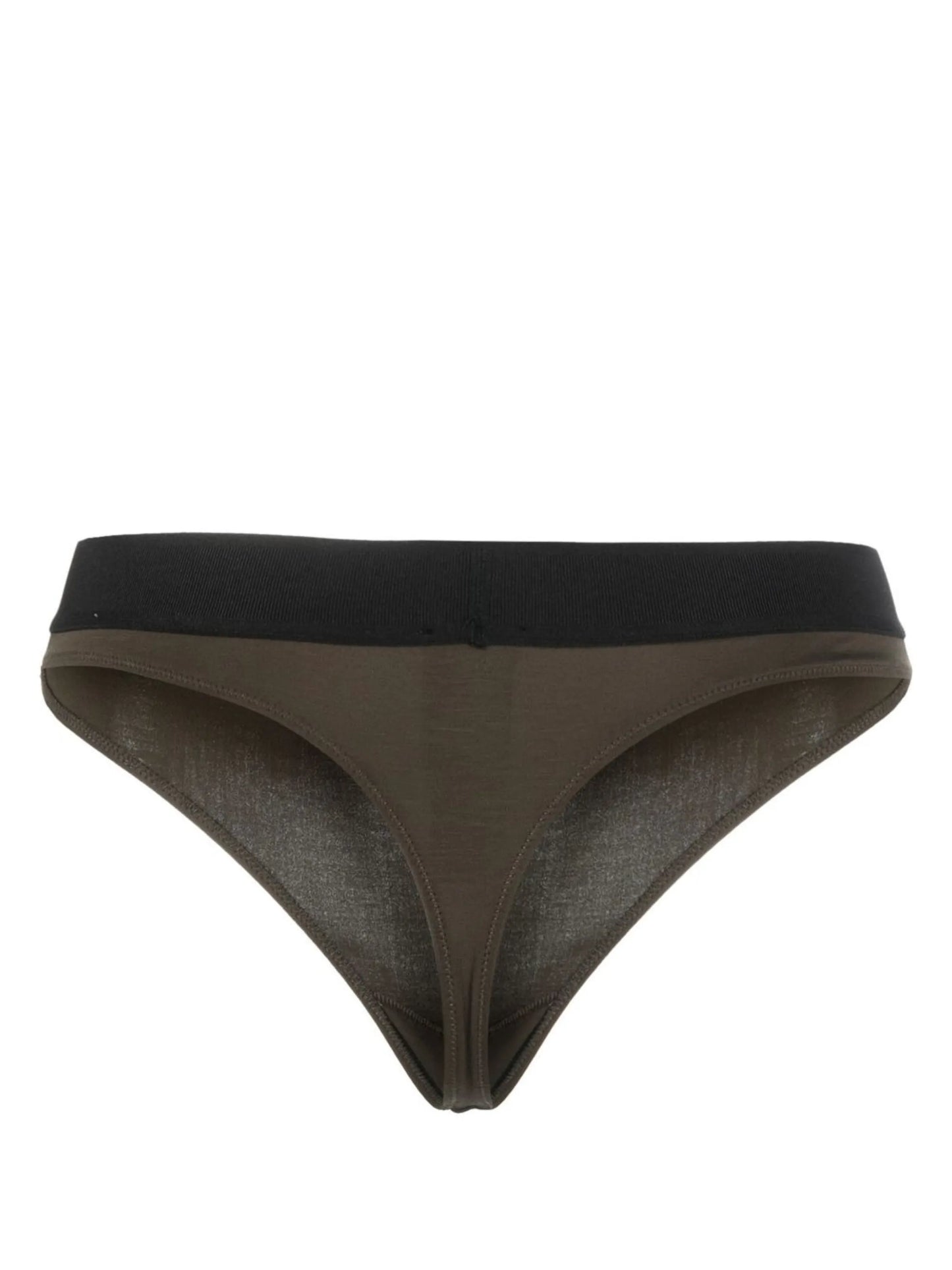 logo-waistband thong