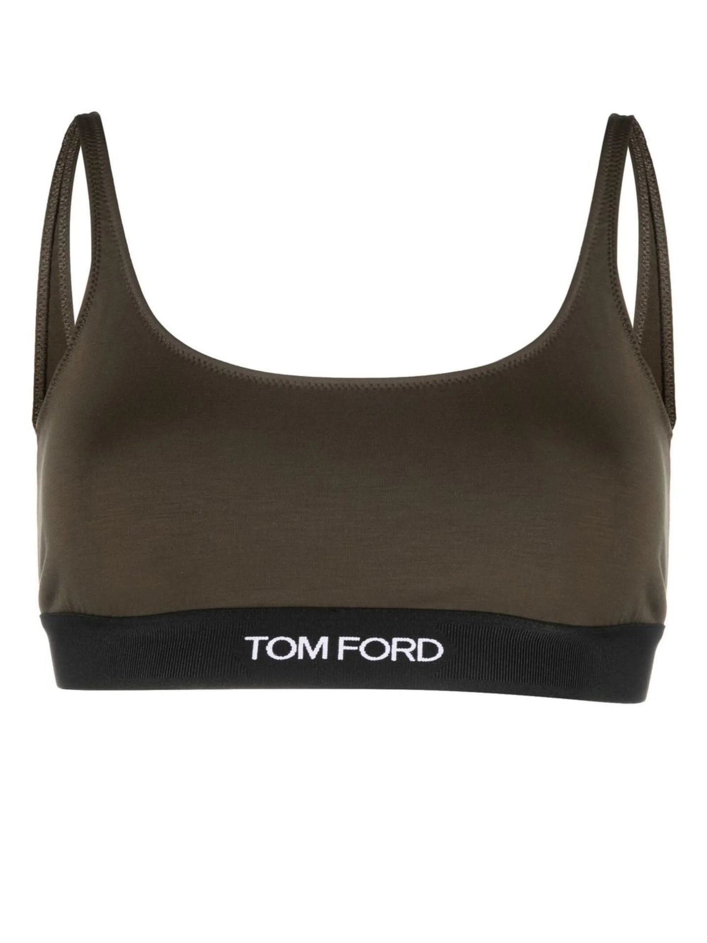 logo-trim stretch bralette