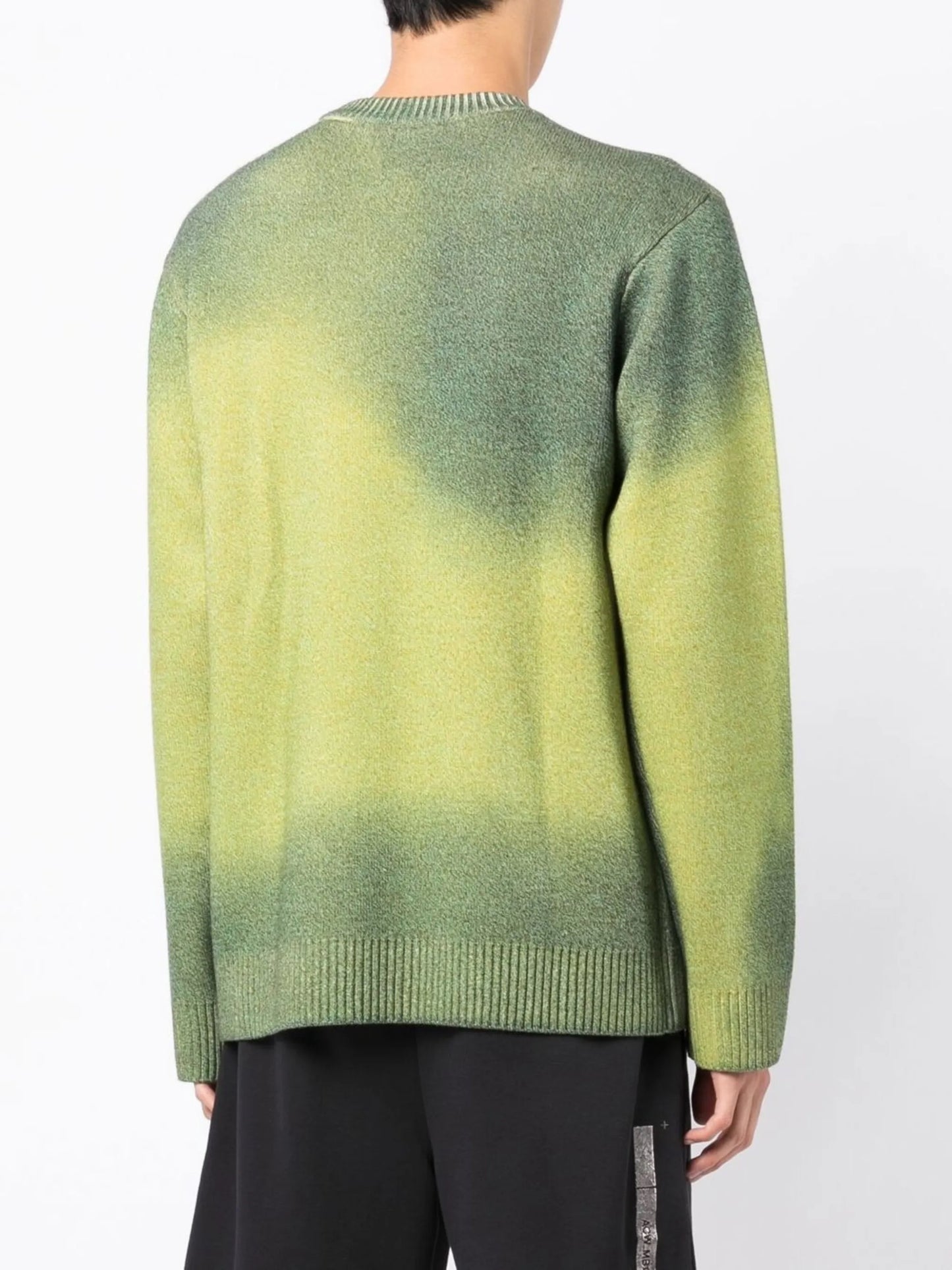 two-tone knit jumper