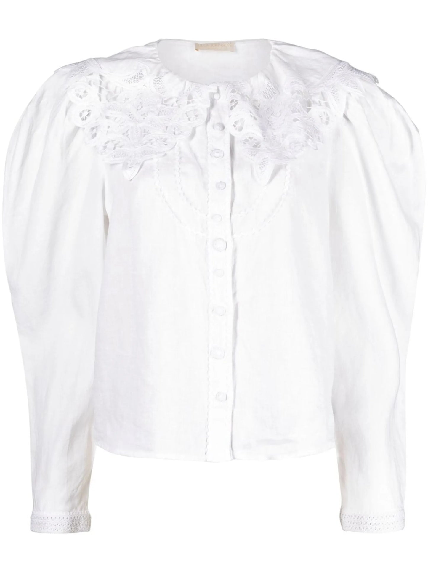 broderie anglaise collar blouse