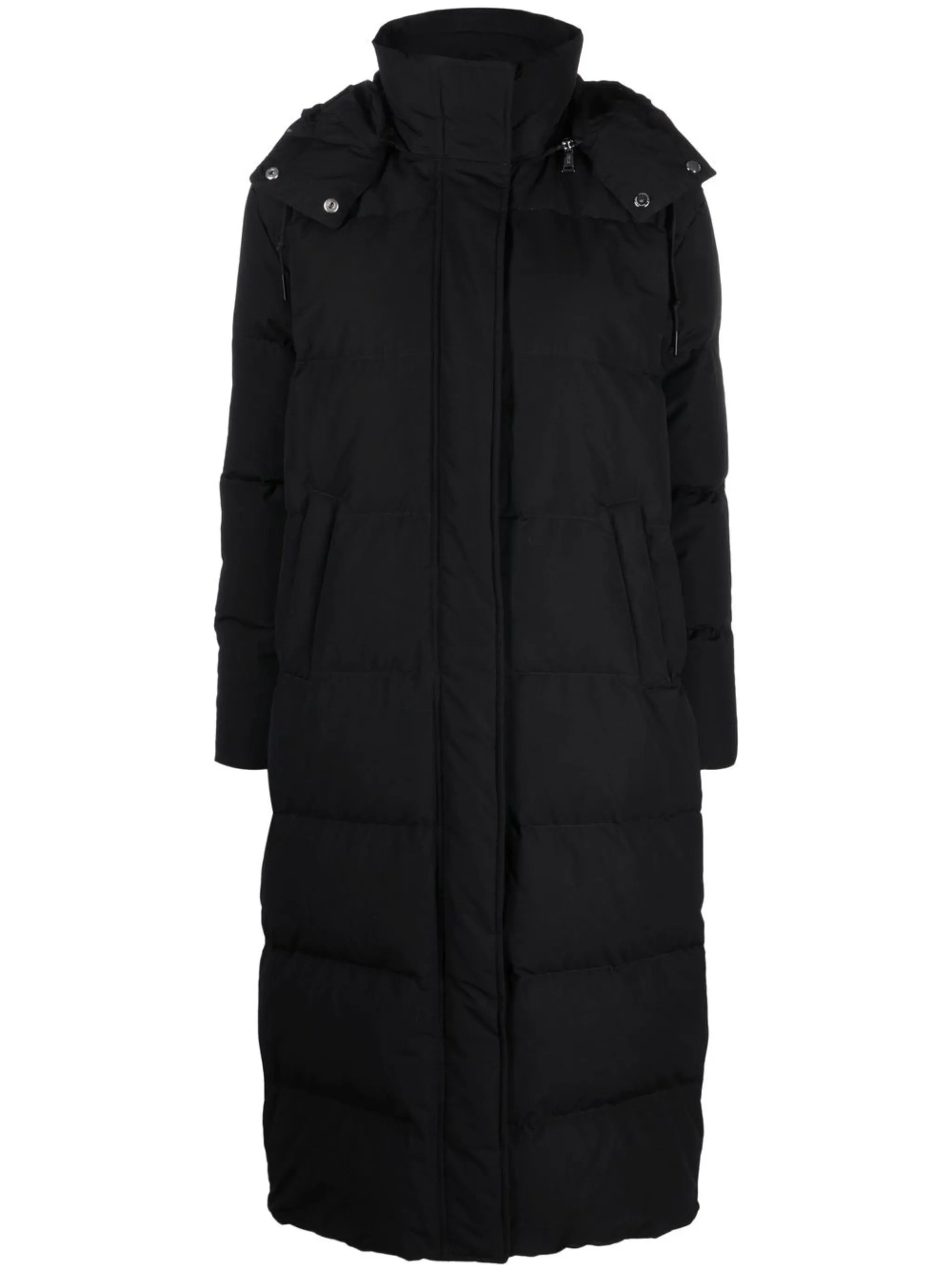 hooded puffer coat