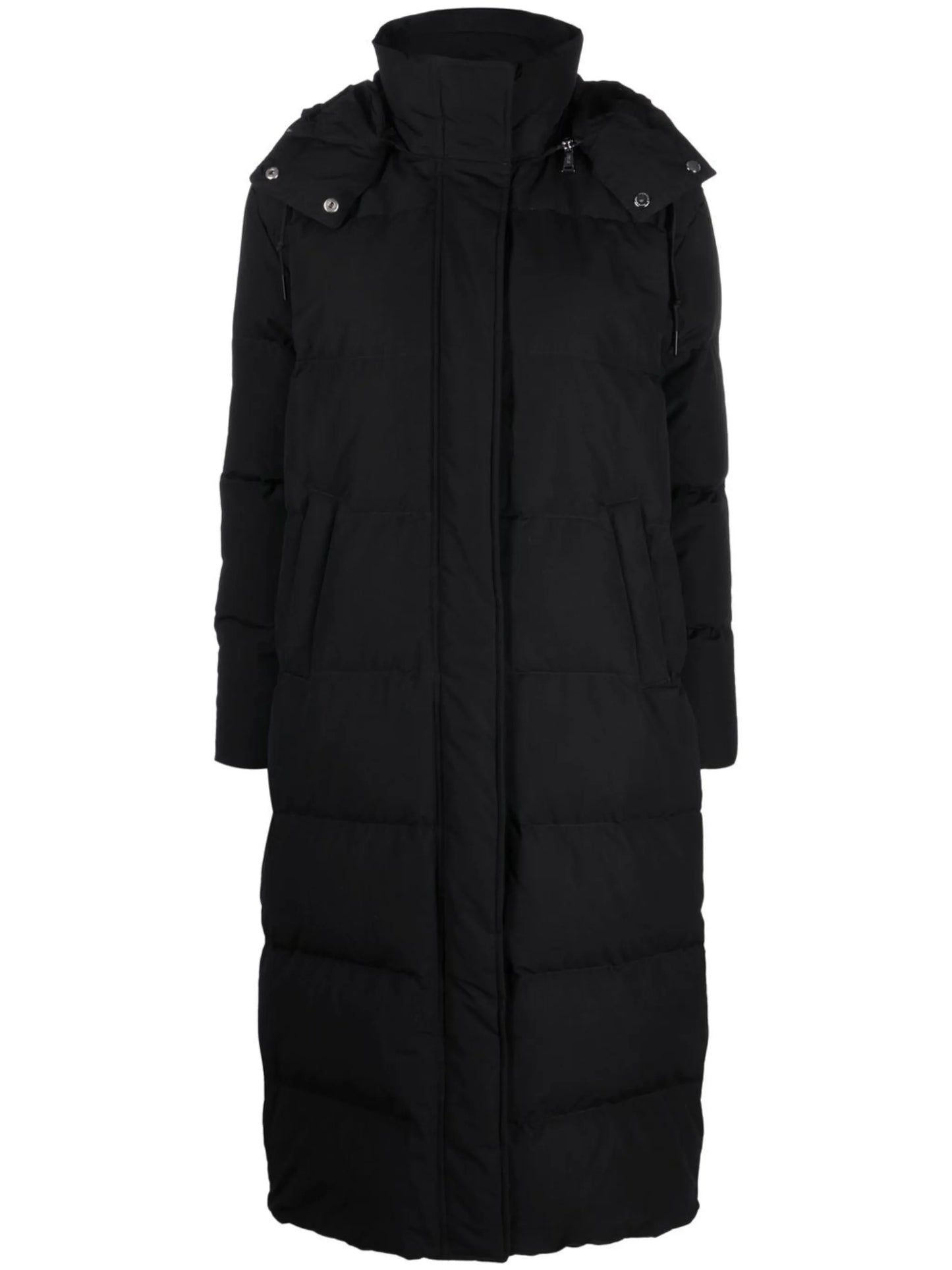 hooded puffer coat