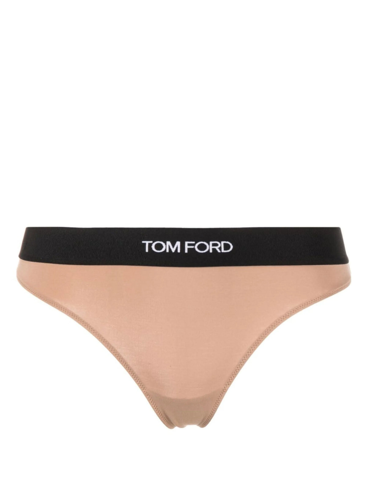 logo-waistband thong