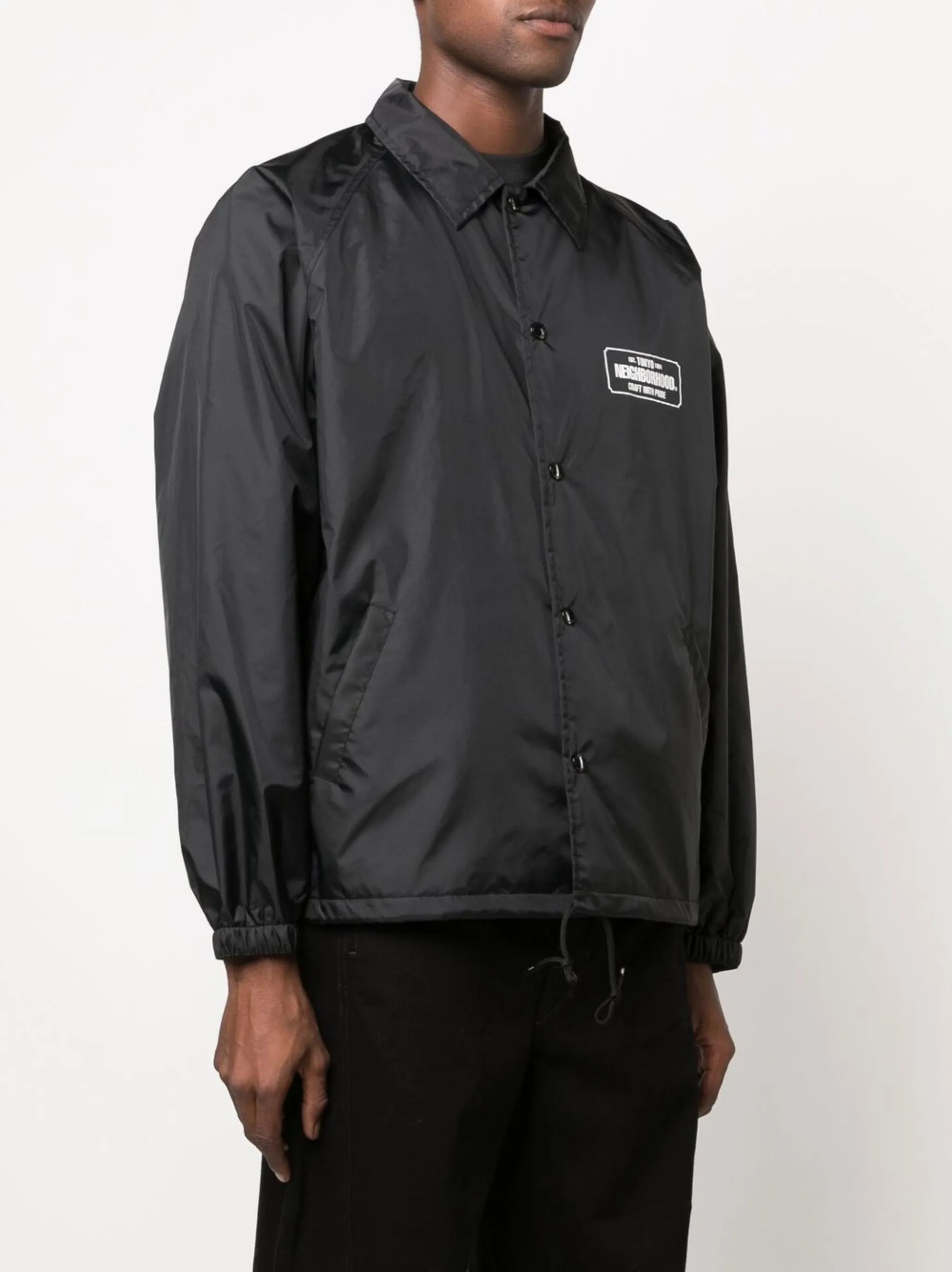 logo-print windbreaker jacket