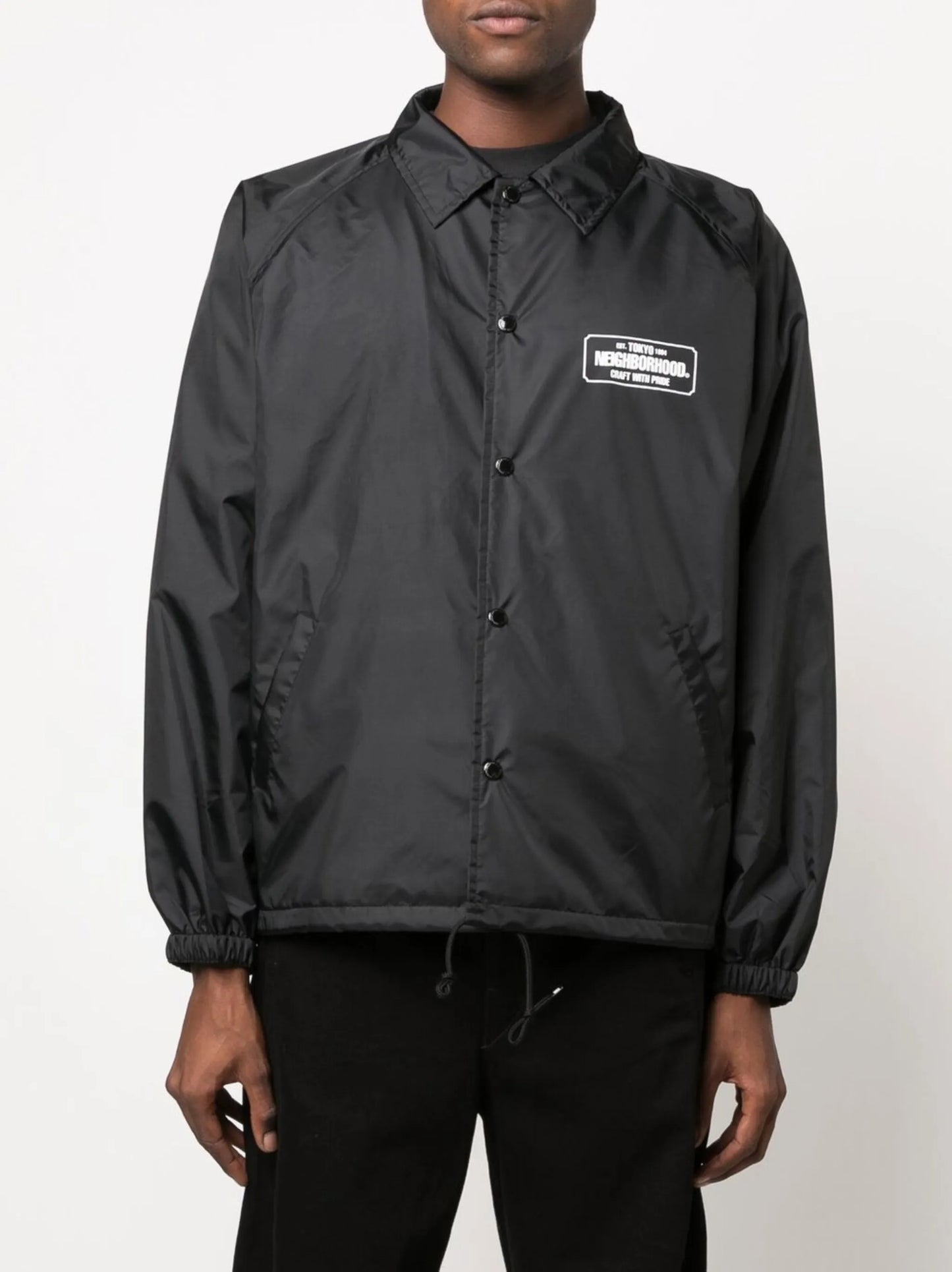 logo-print windbreaker jacket