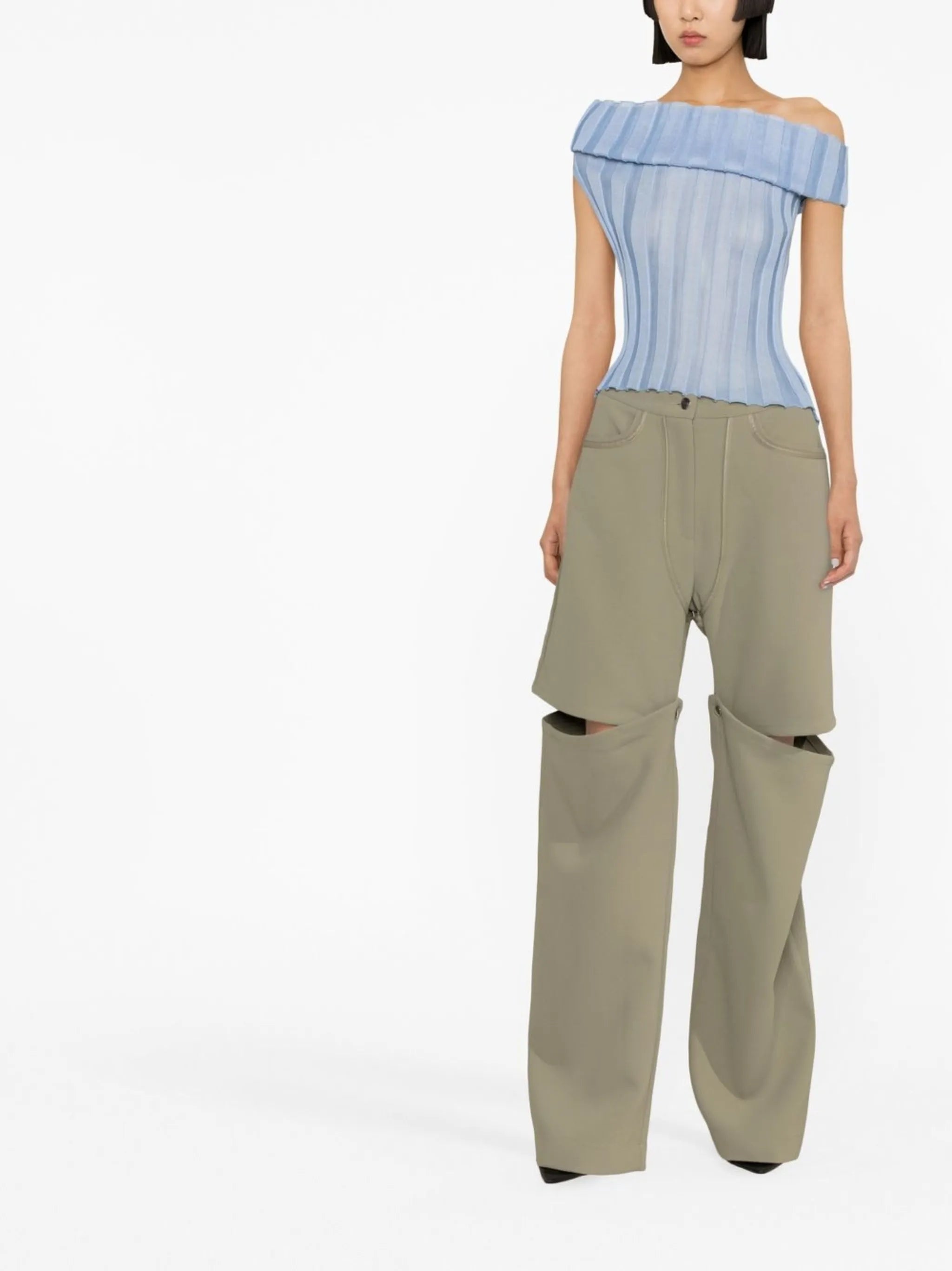 Katrine off-shoulder knitted top
