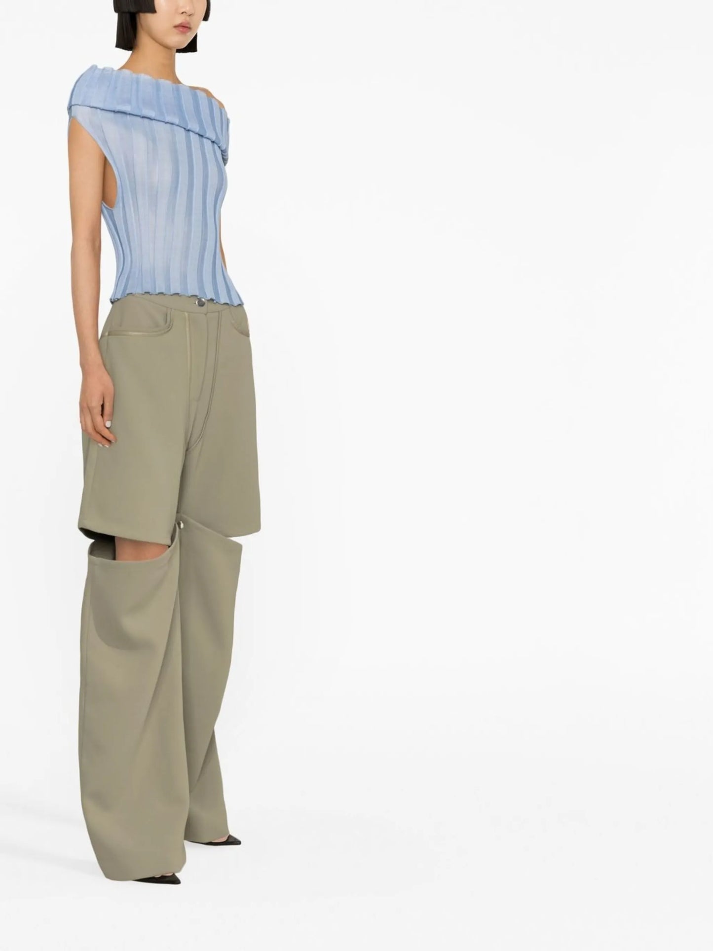 Katrine off-shoulder knitted top