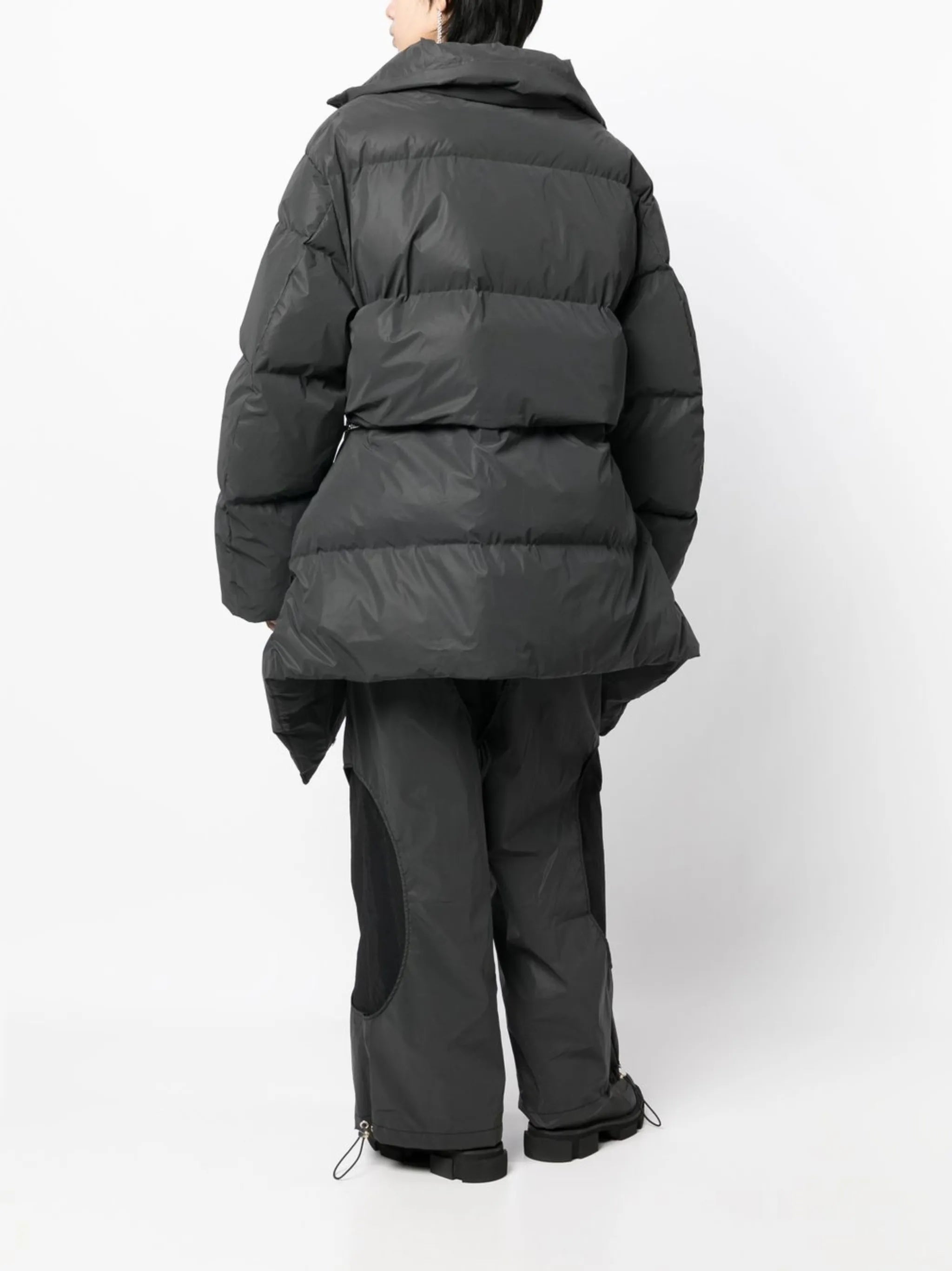 reflective zip-away puffer jacket