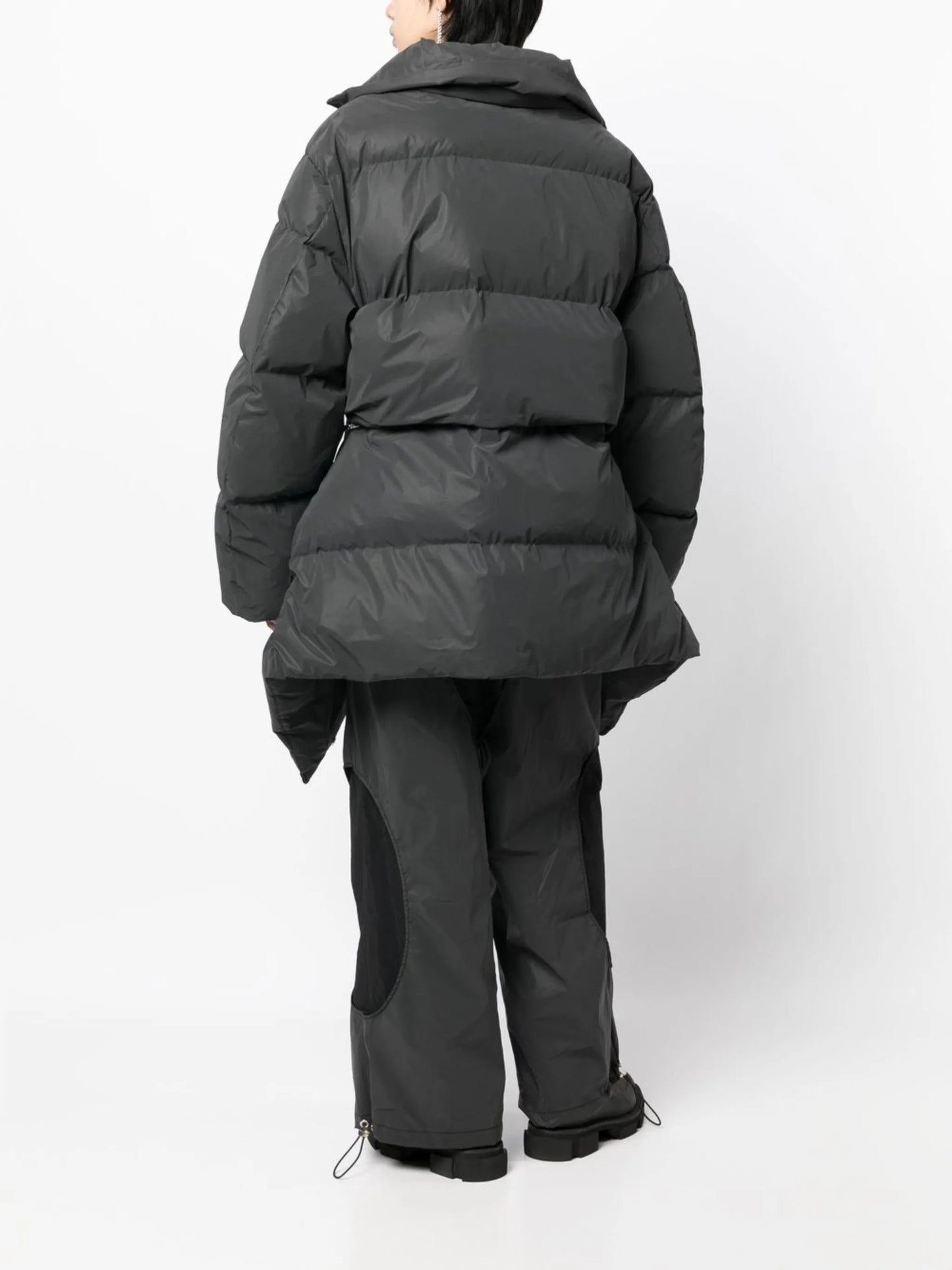 reflective zip-away puffer jacket