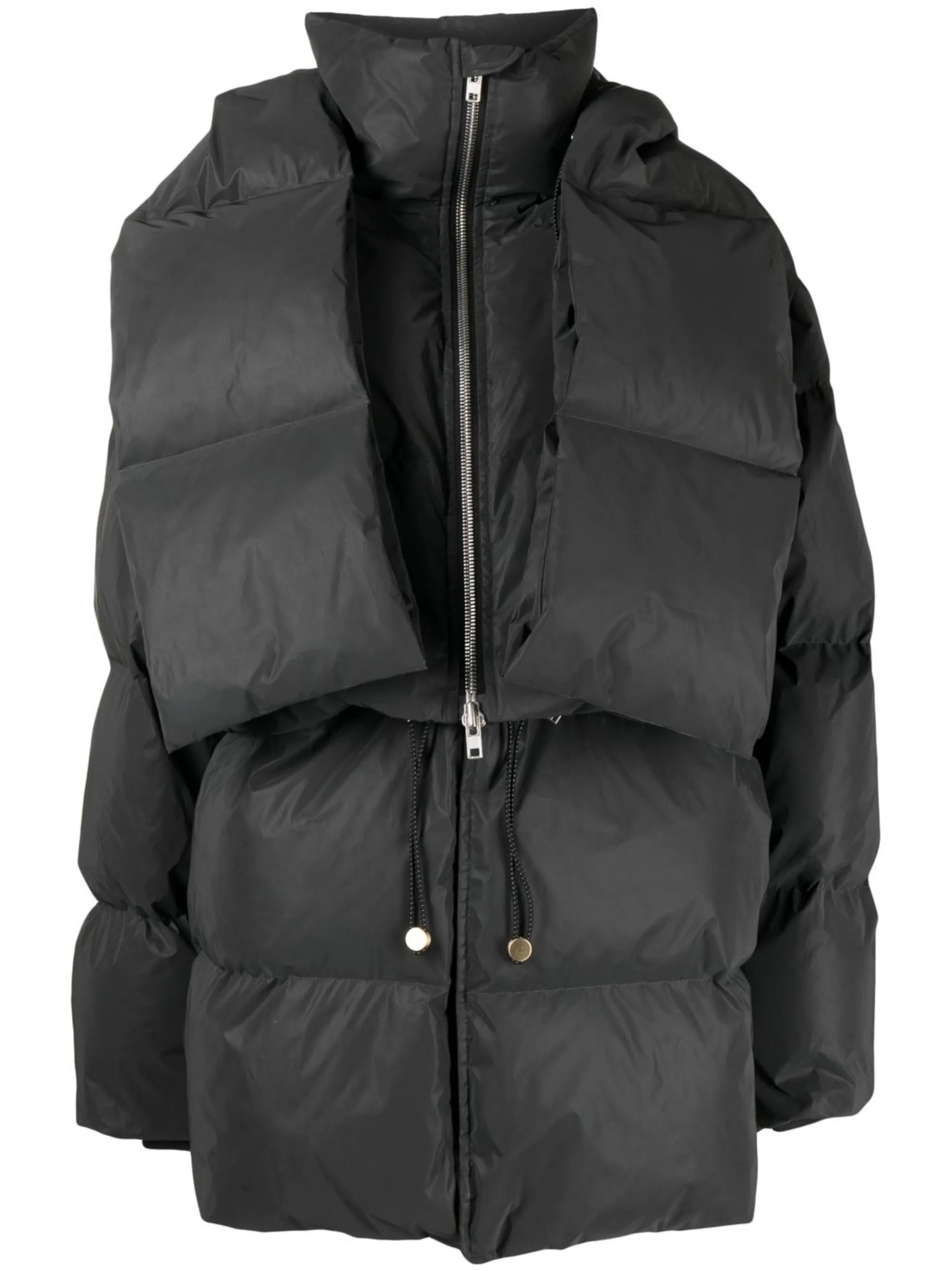 reflective zip-away puffer jacket