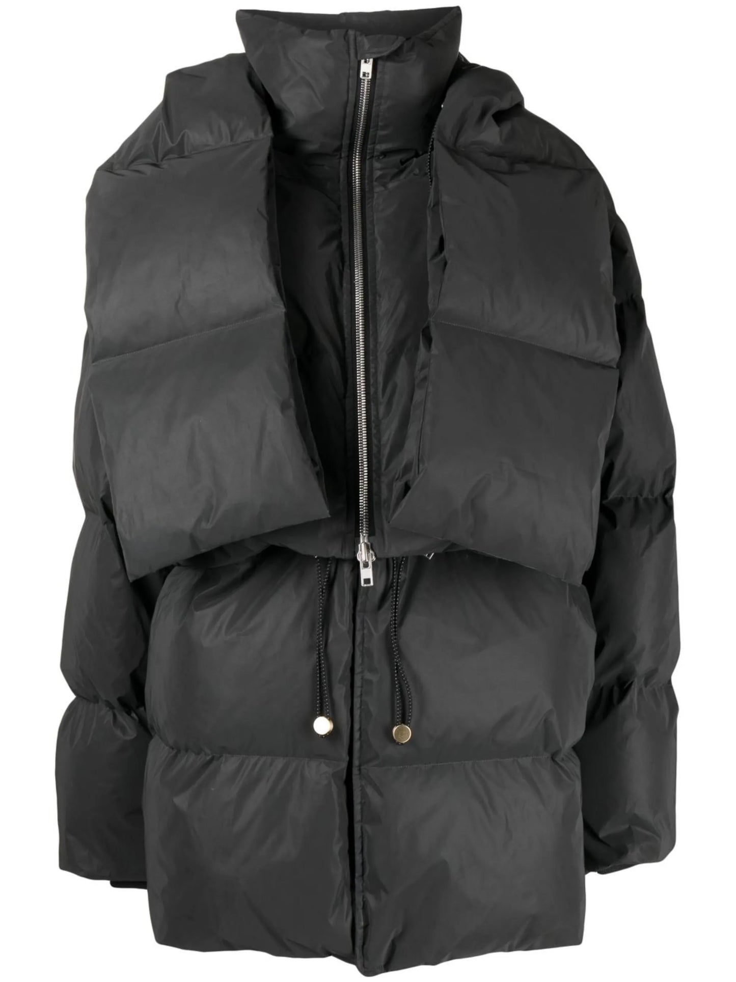 reflective zip-away puffer jacket