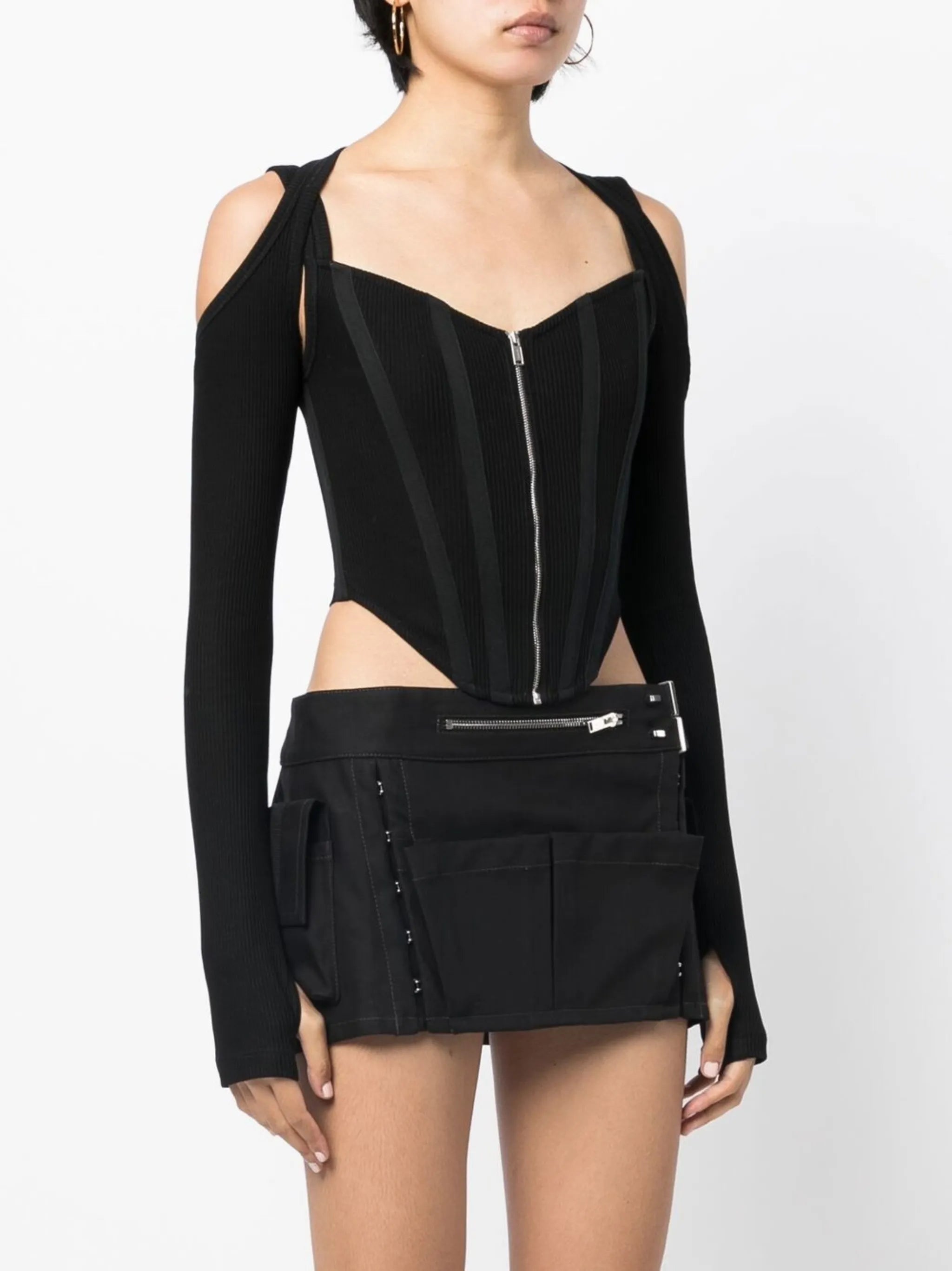 shift-loop corset top