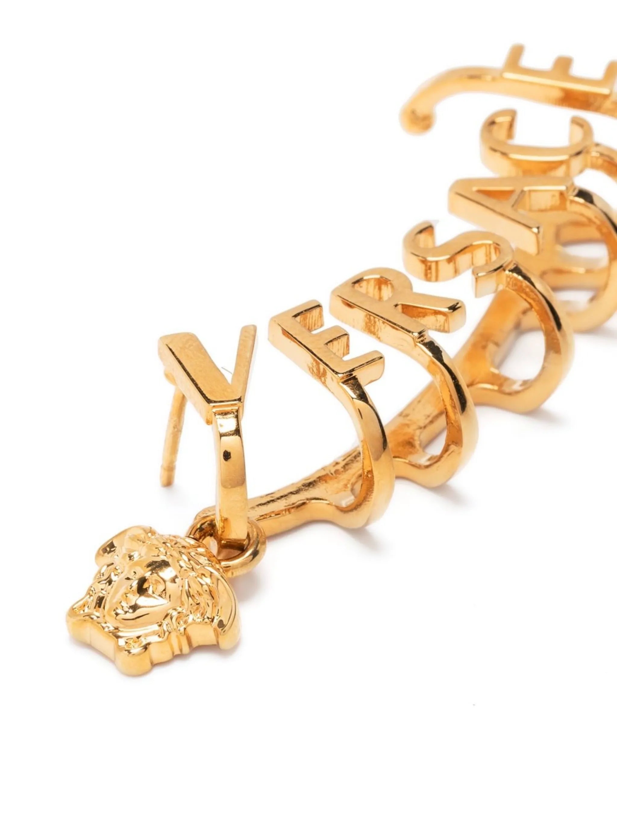 logo-plaque ear cuff