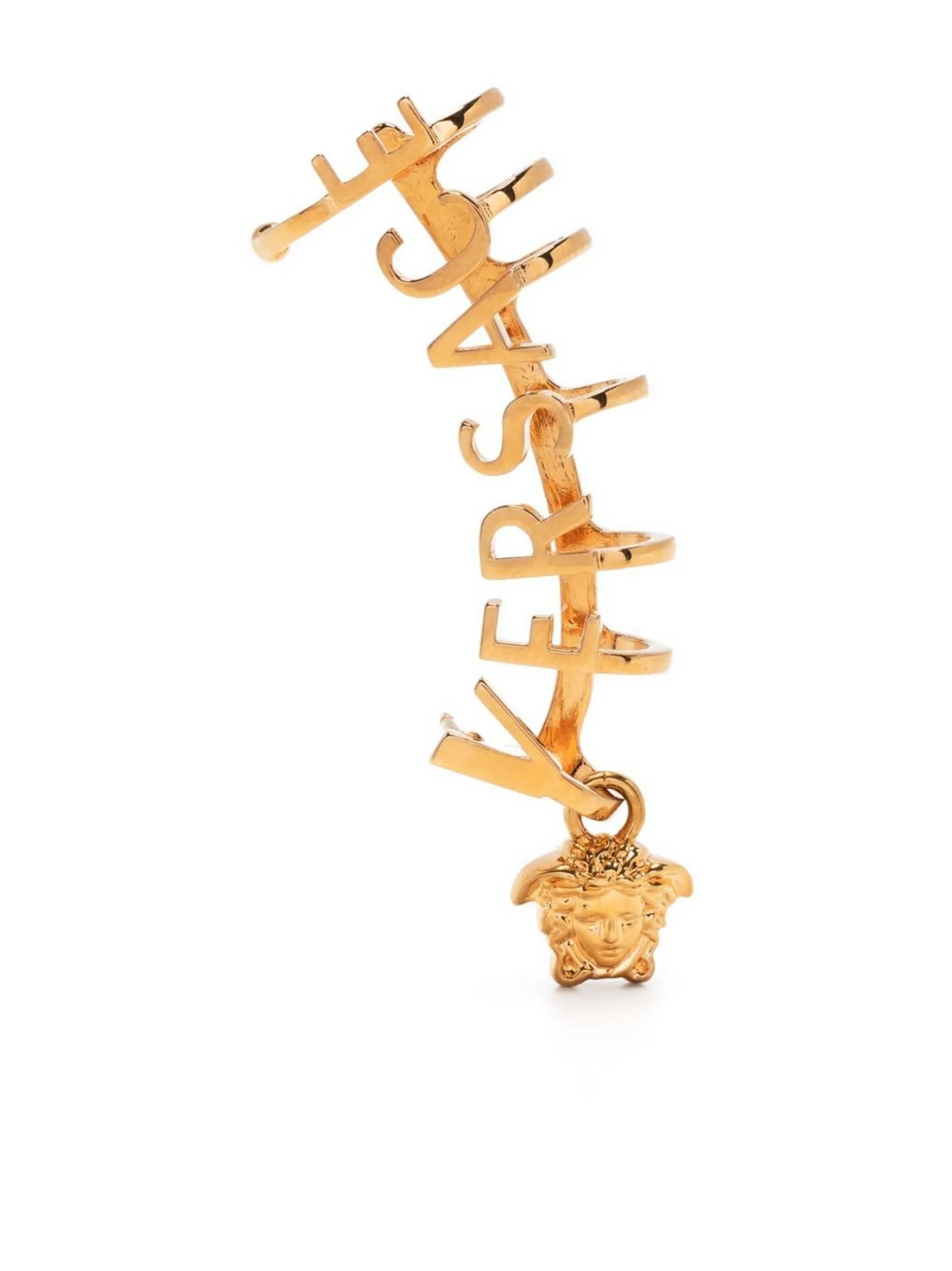 logo-plaque ear cuff