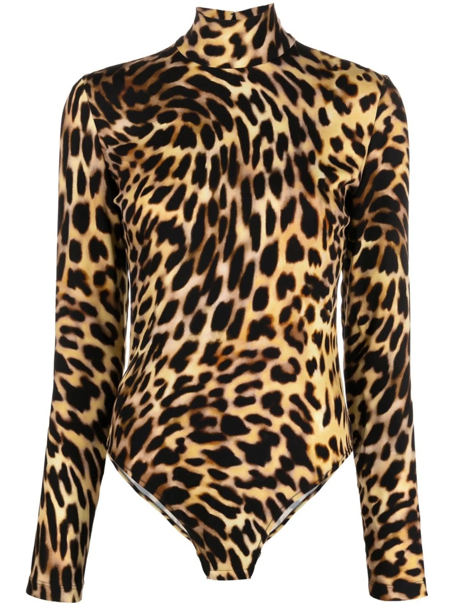 leopard-print bodysuit