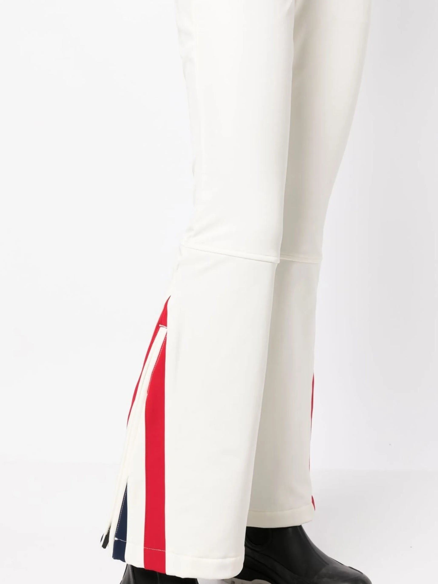 chevron-print flared trousers