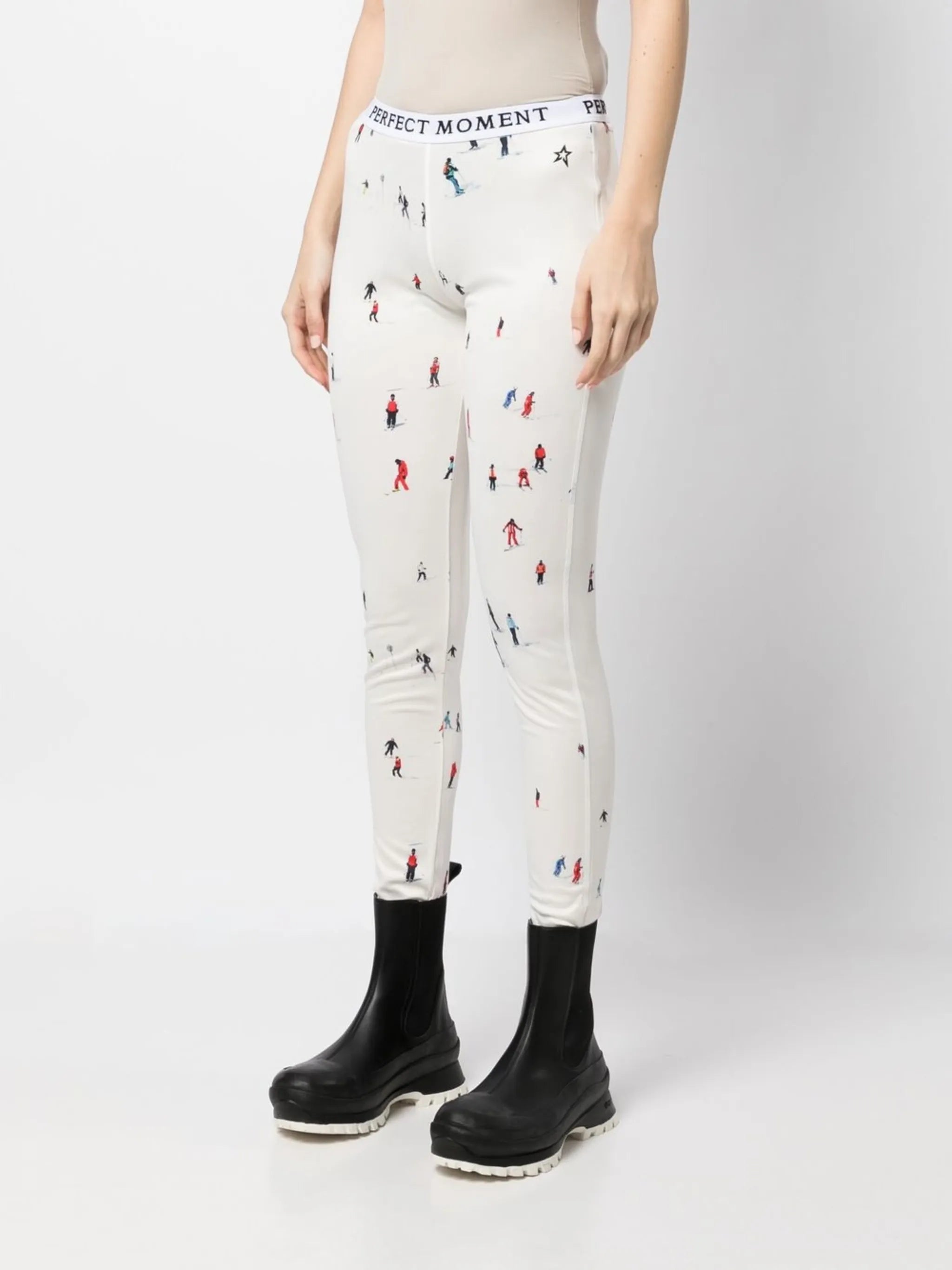 graphic-print thermal leggings