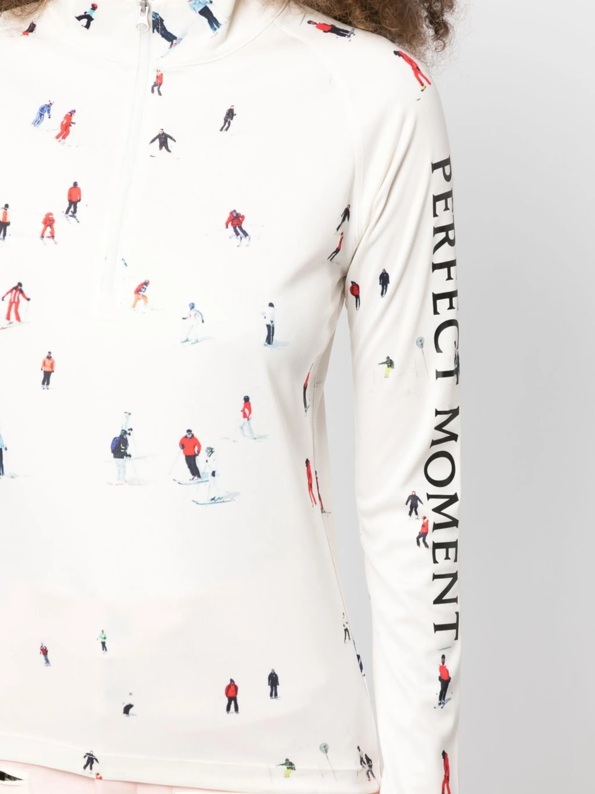 graphic-print thermal top