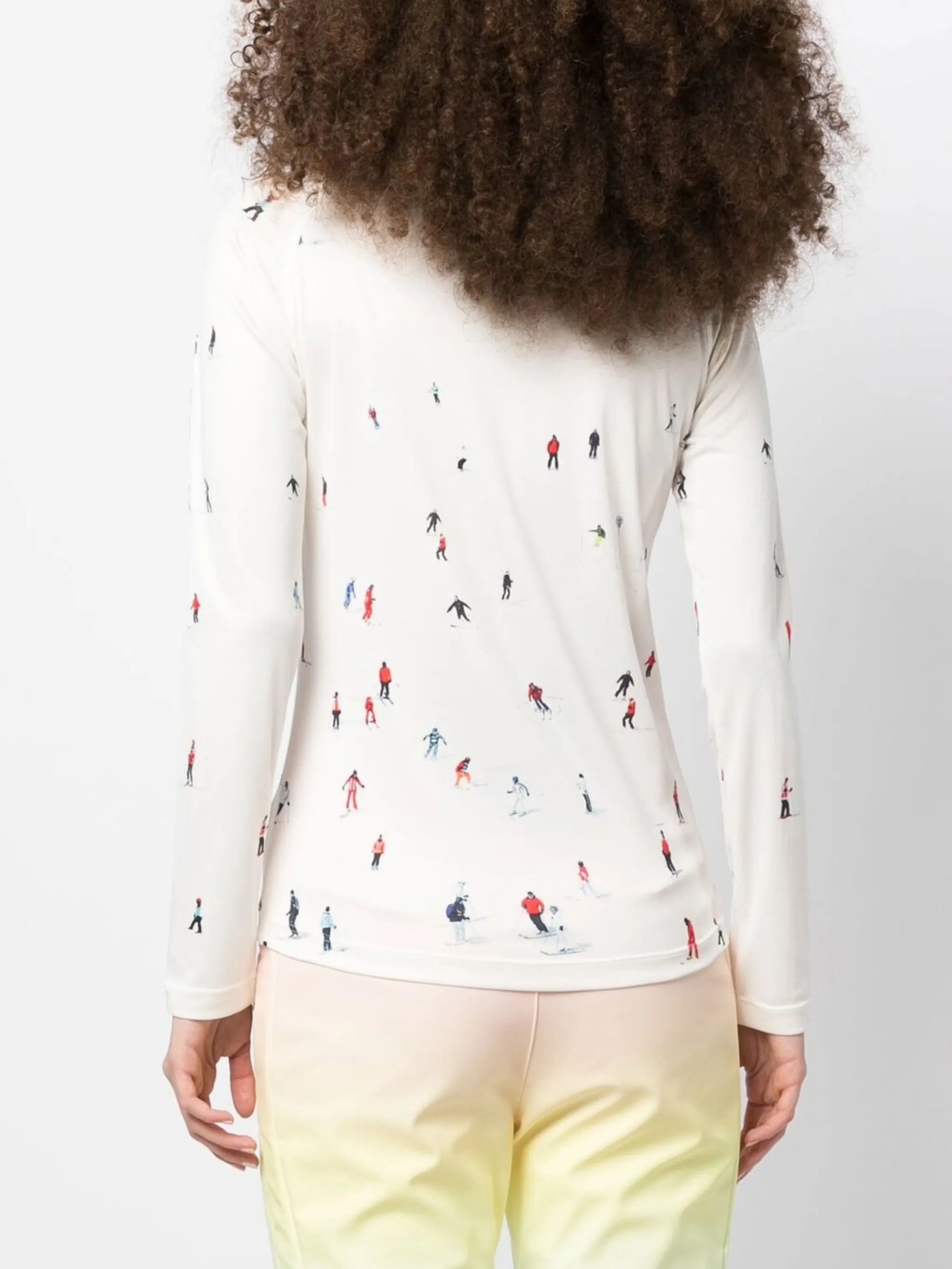 graphic-print thermal top