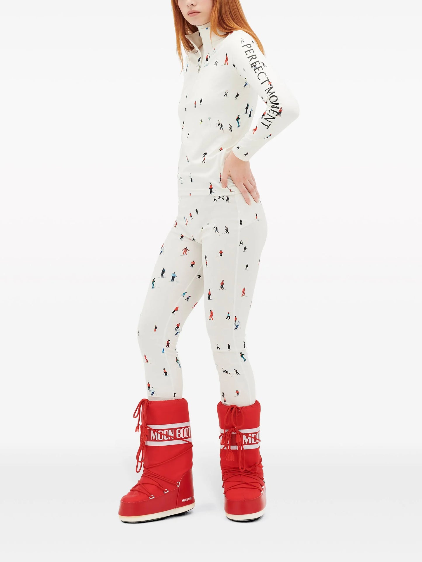 graphic-print thermal top