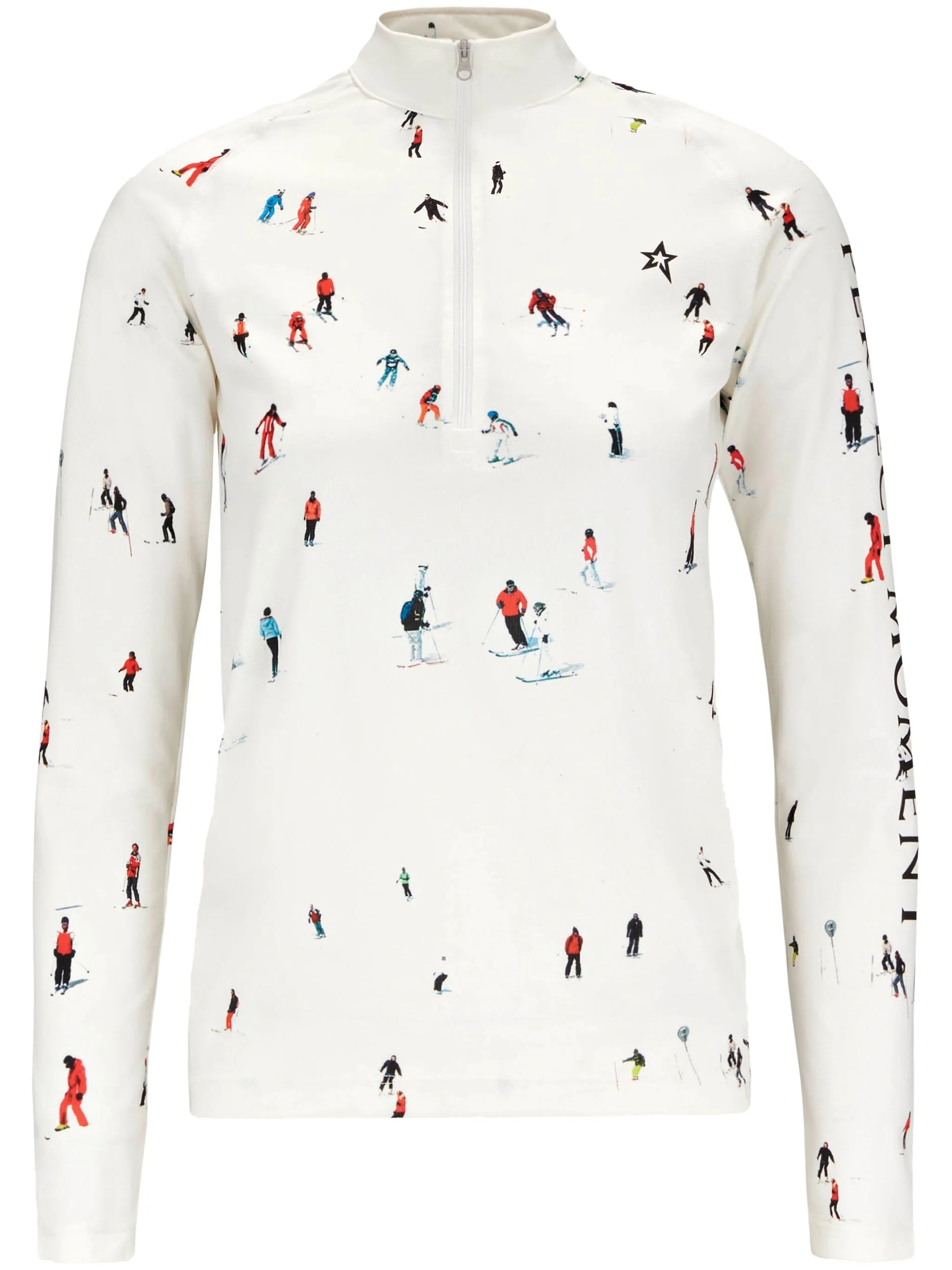 graphic-print thermal top