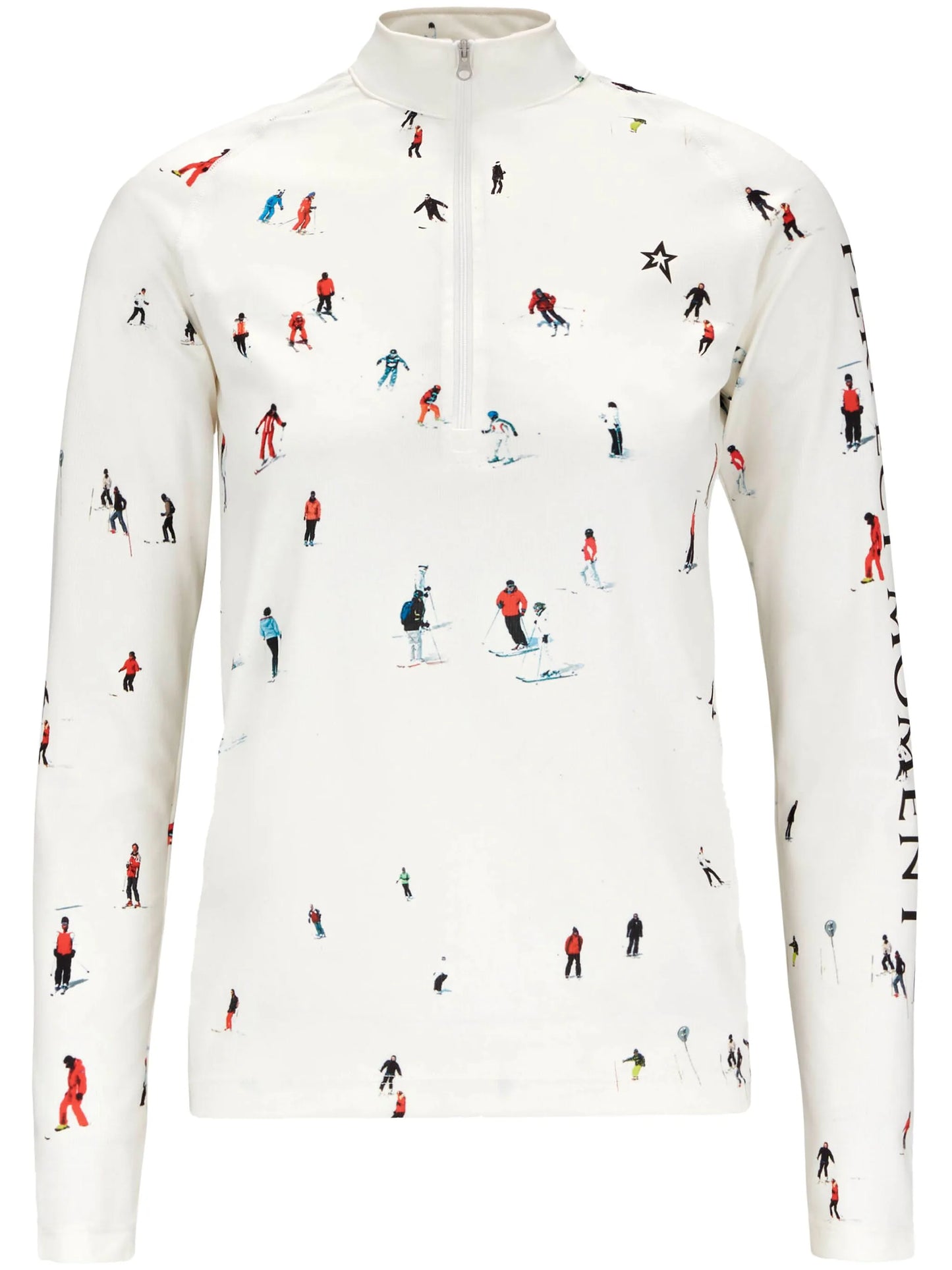 graphic-print thermal top