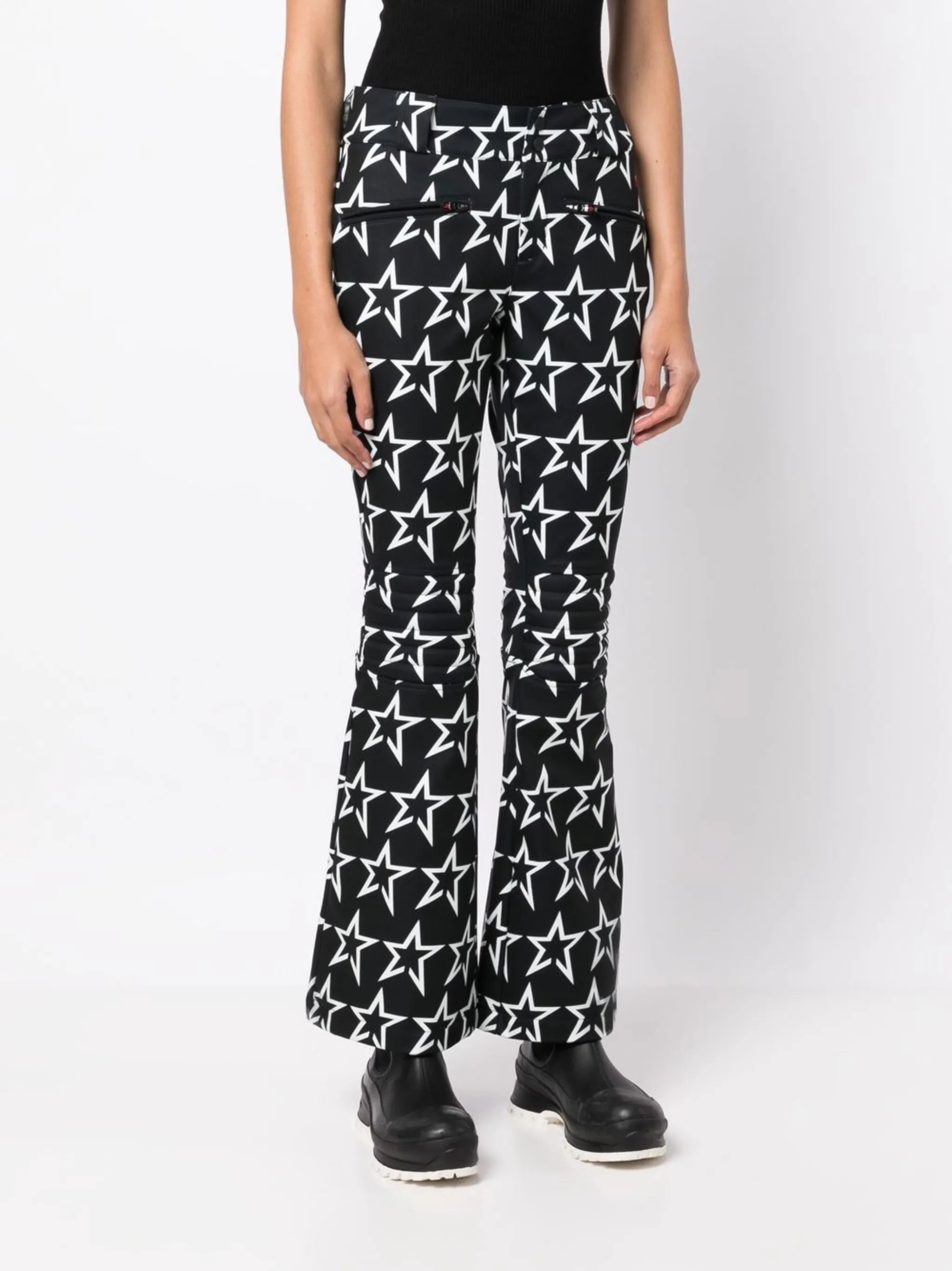 Aurora star-print flared trousers