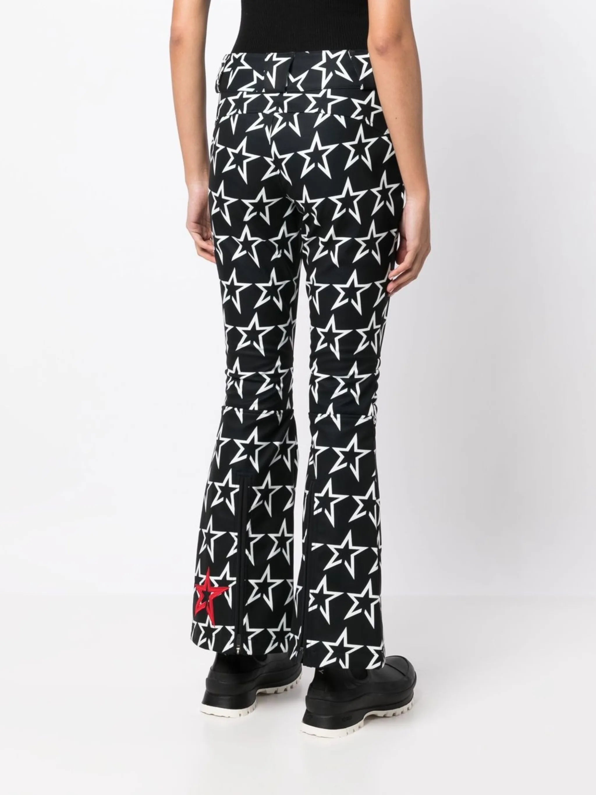 Aurora star-print flared trousers