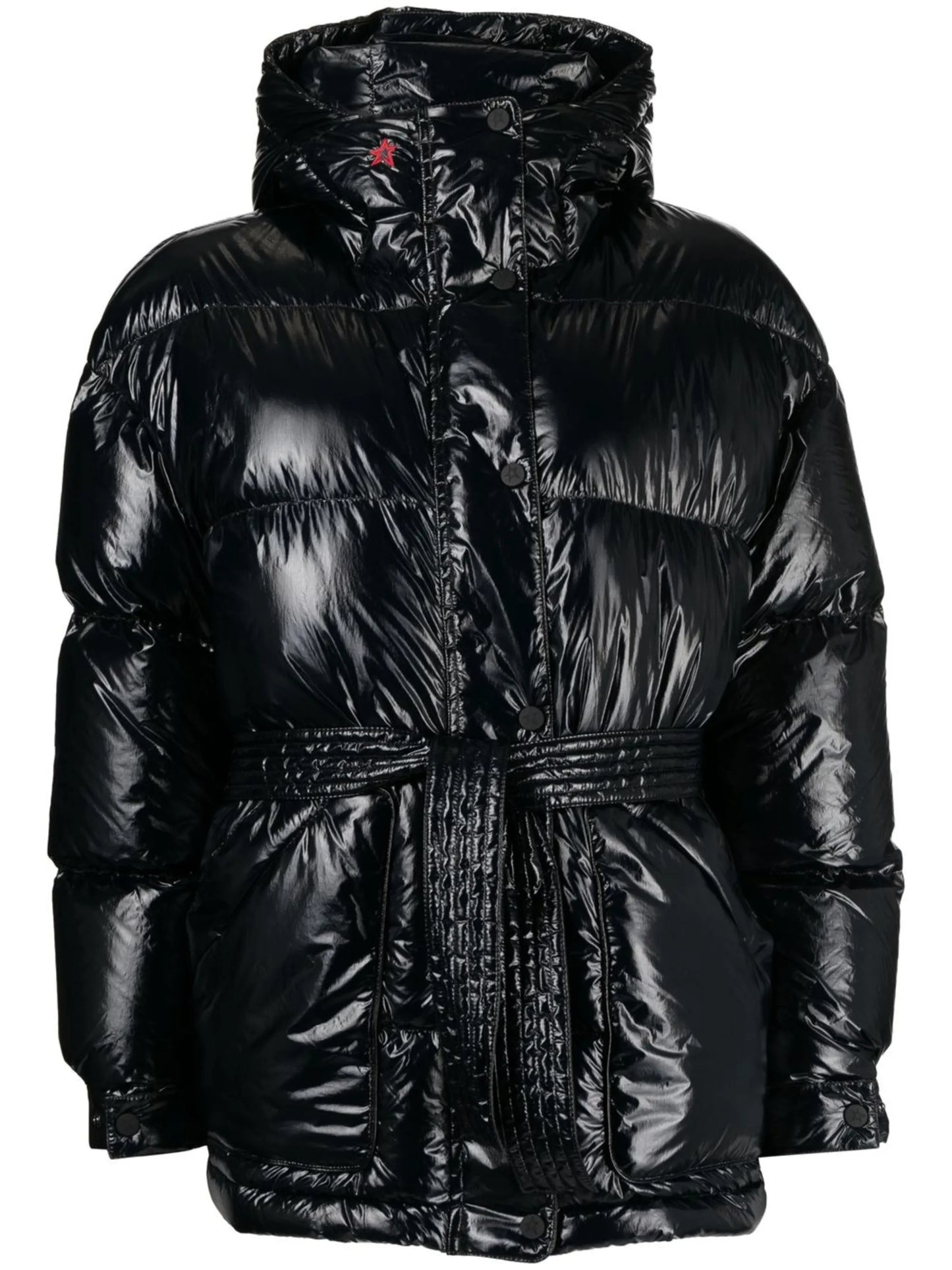 Oversize belted parka