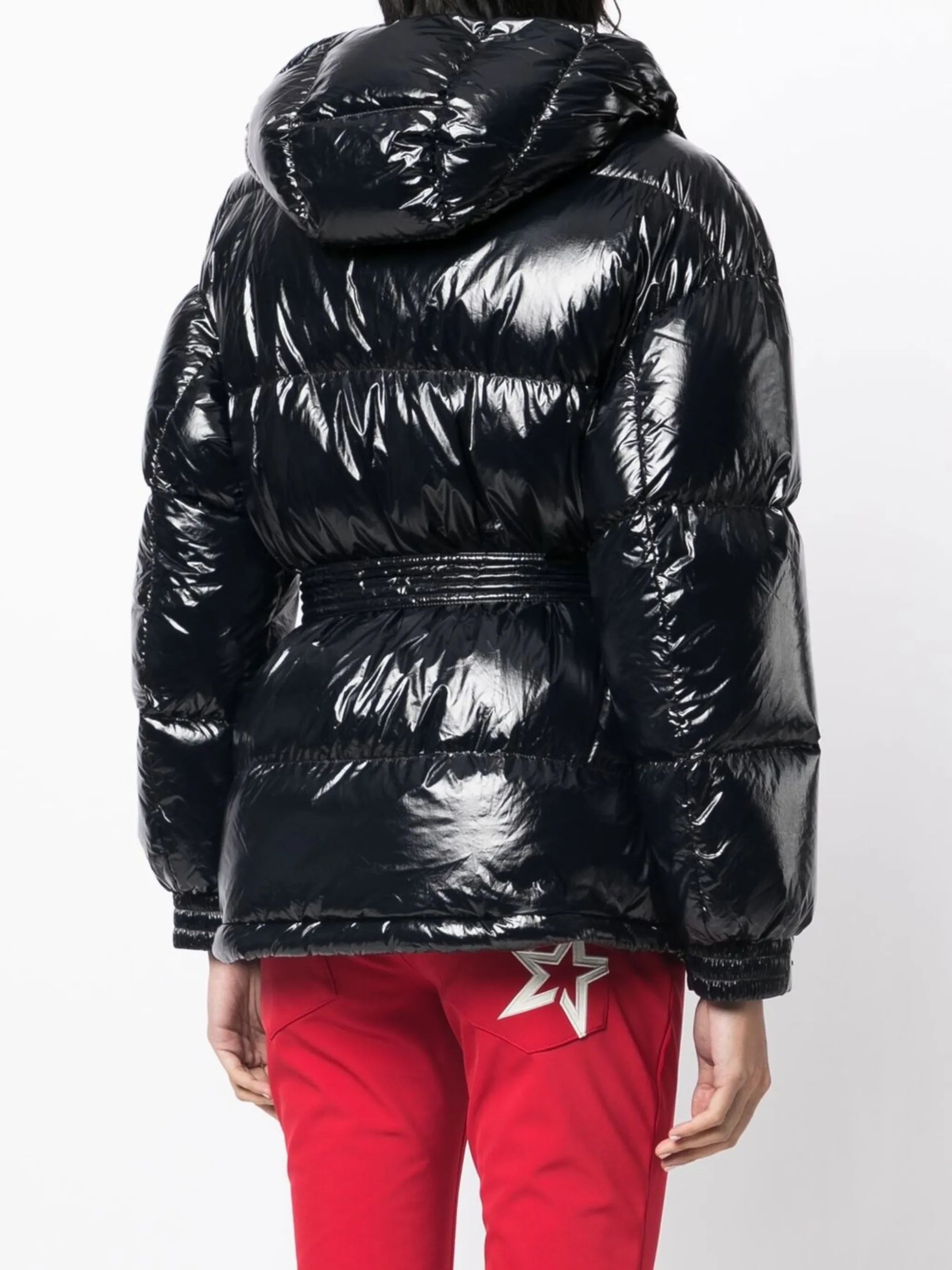 Oversize belted parka