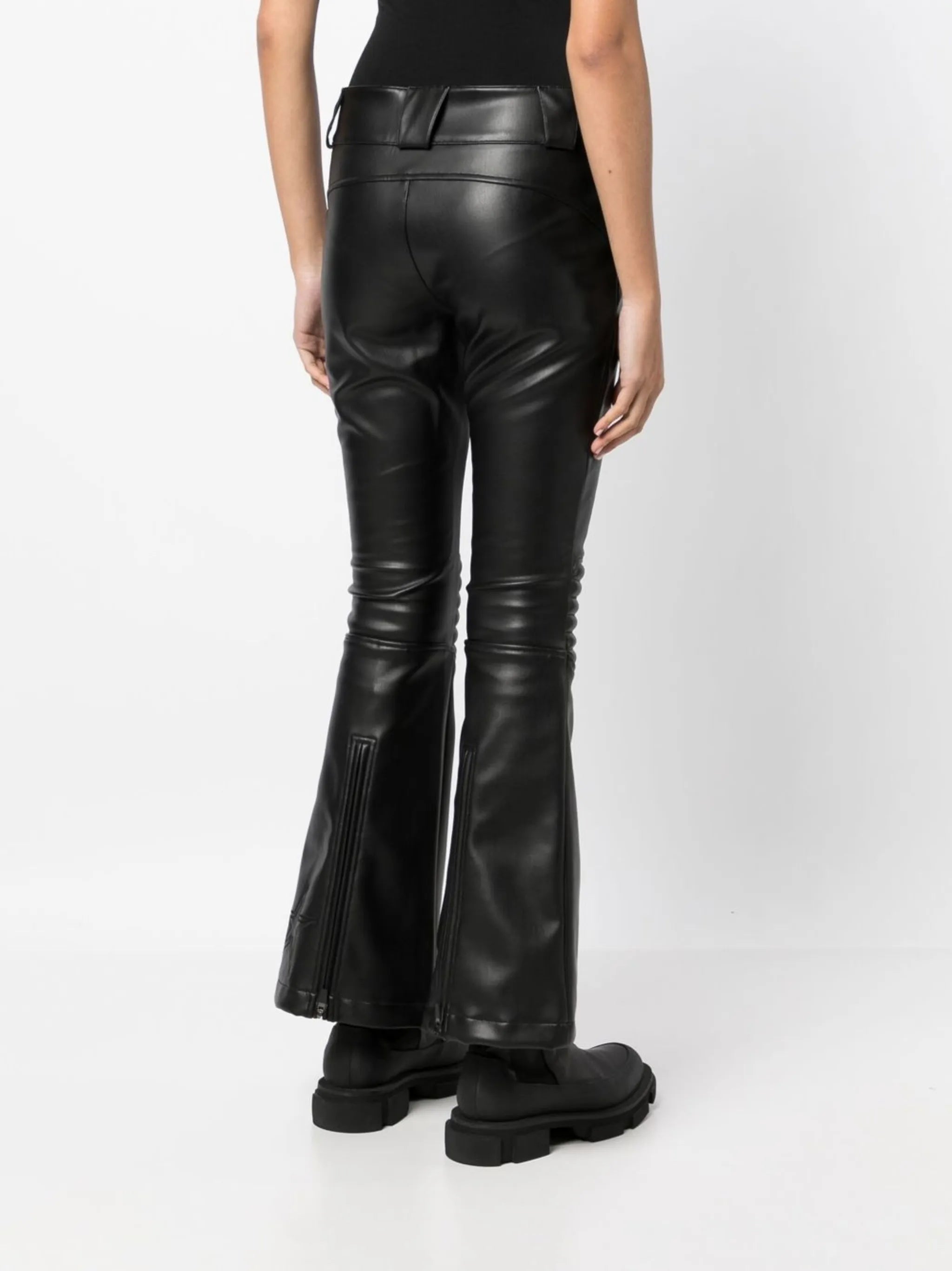 Aurora flared leather trousers