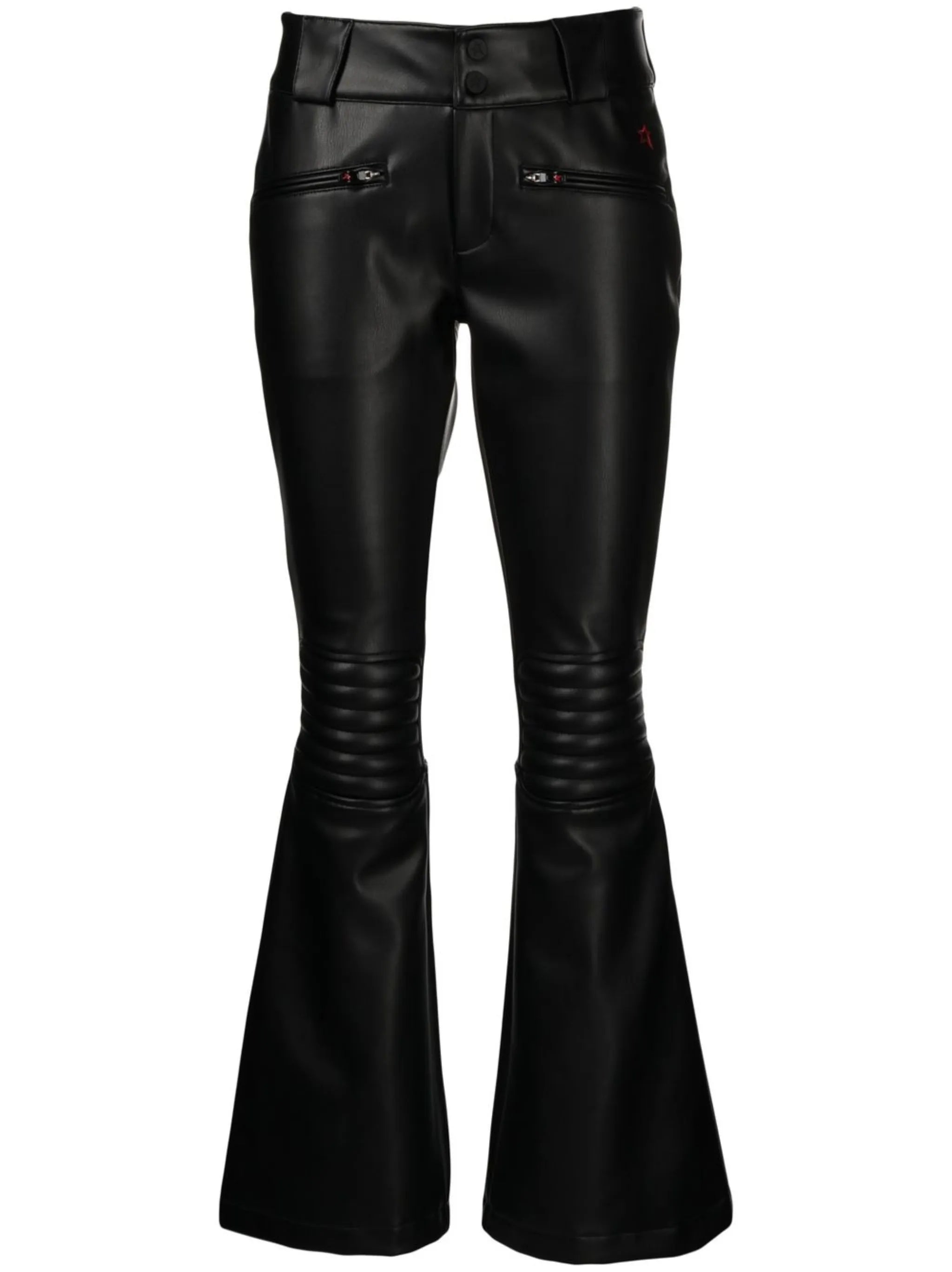 Aurora flared leather trousers