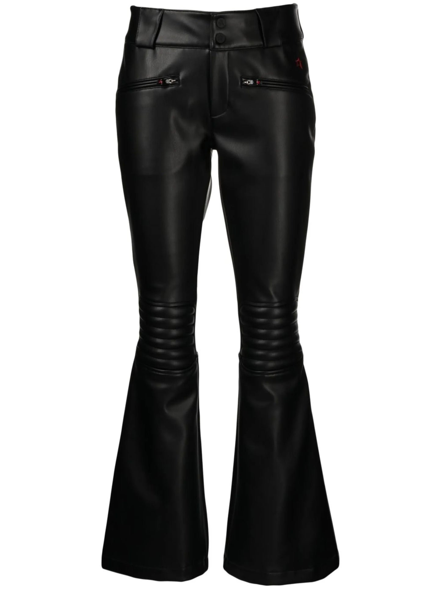 Aurora flared leather trousers