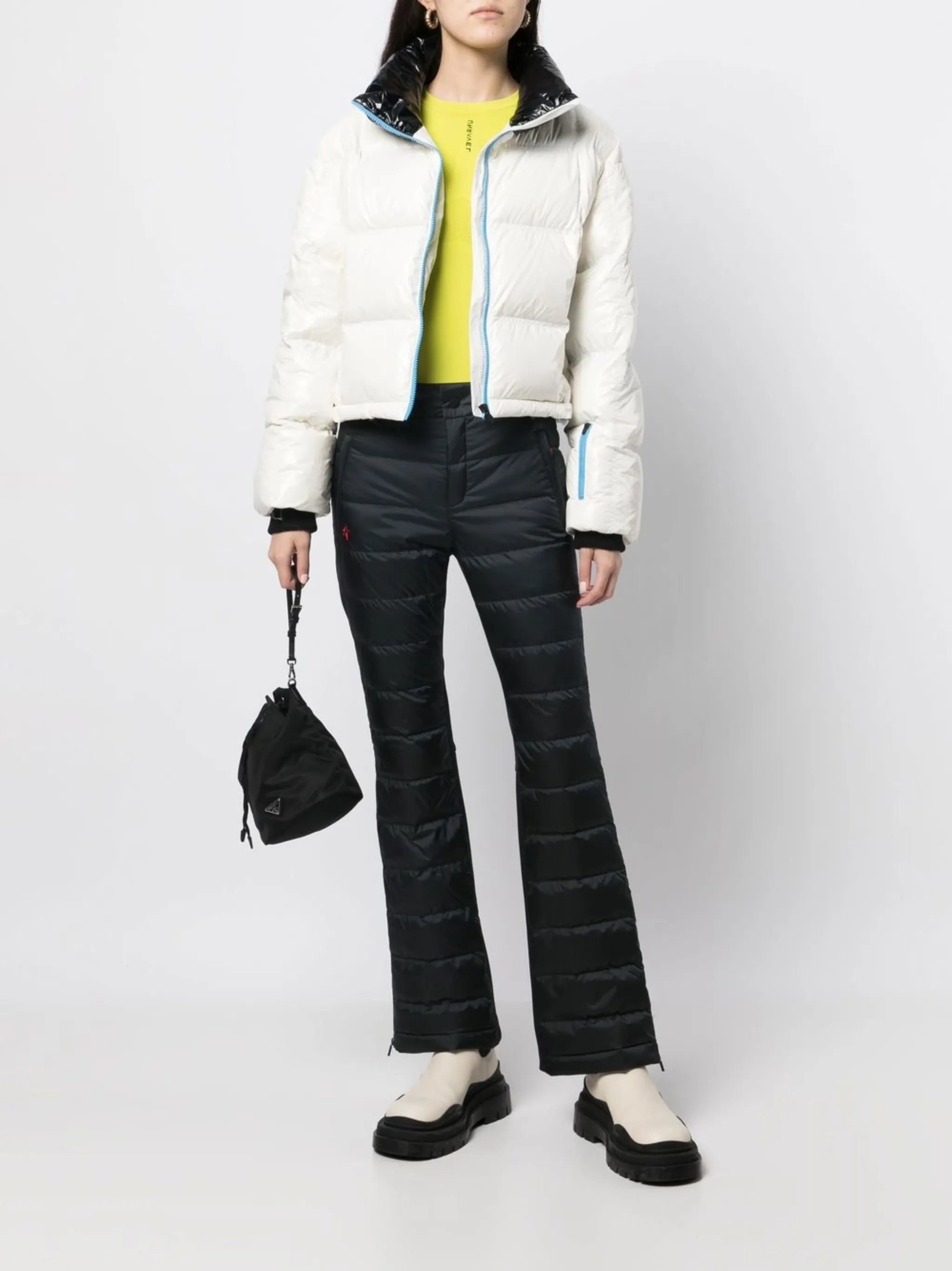 Talia quilted flared pants