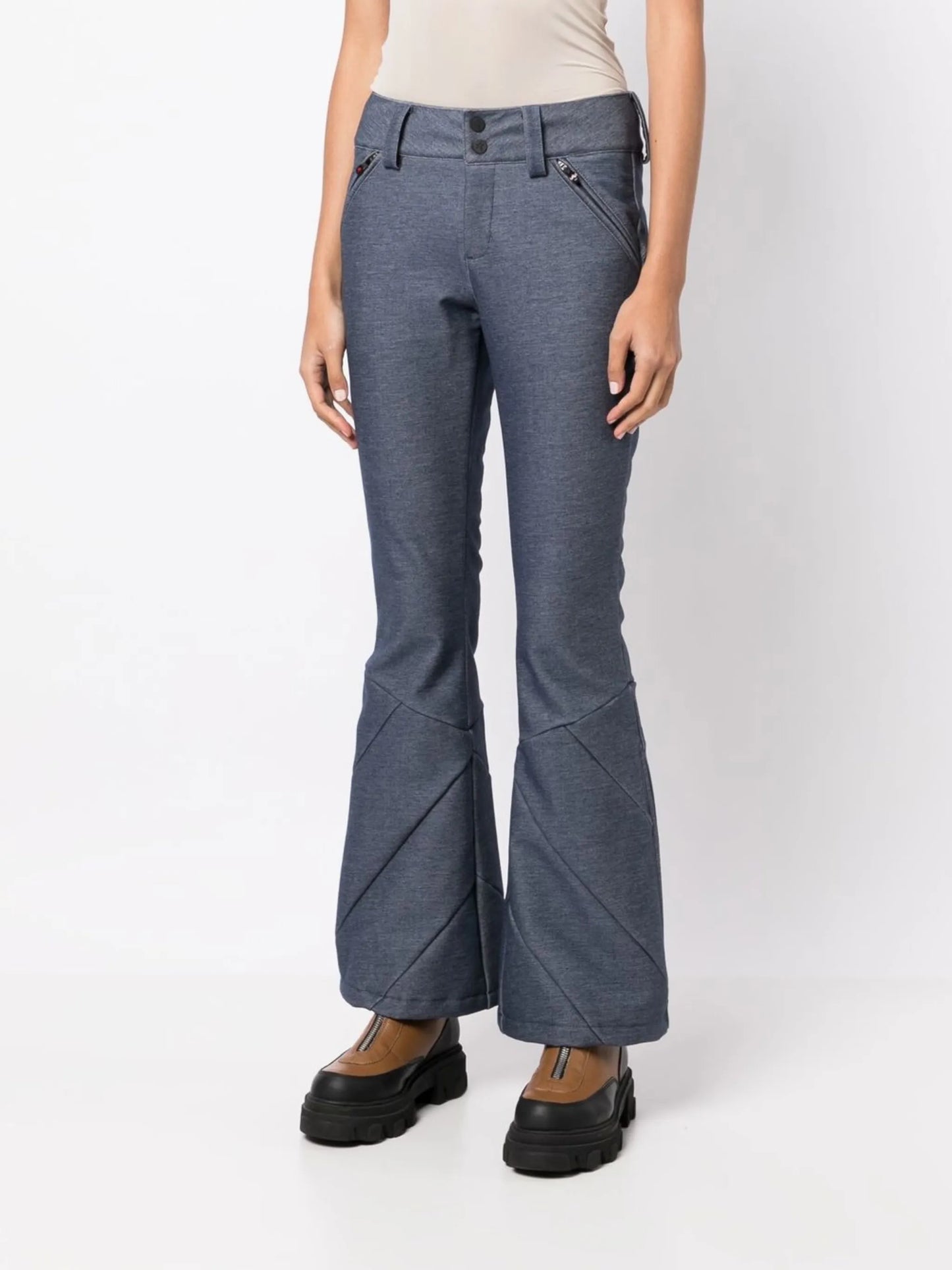 Arctic fleece-lined flared trousers