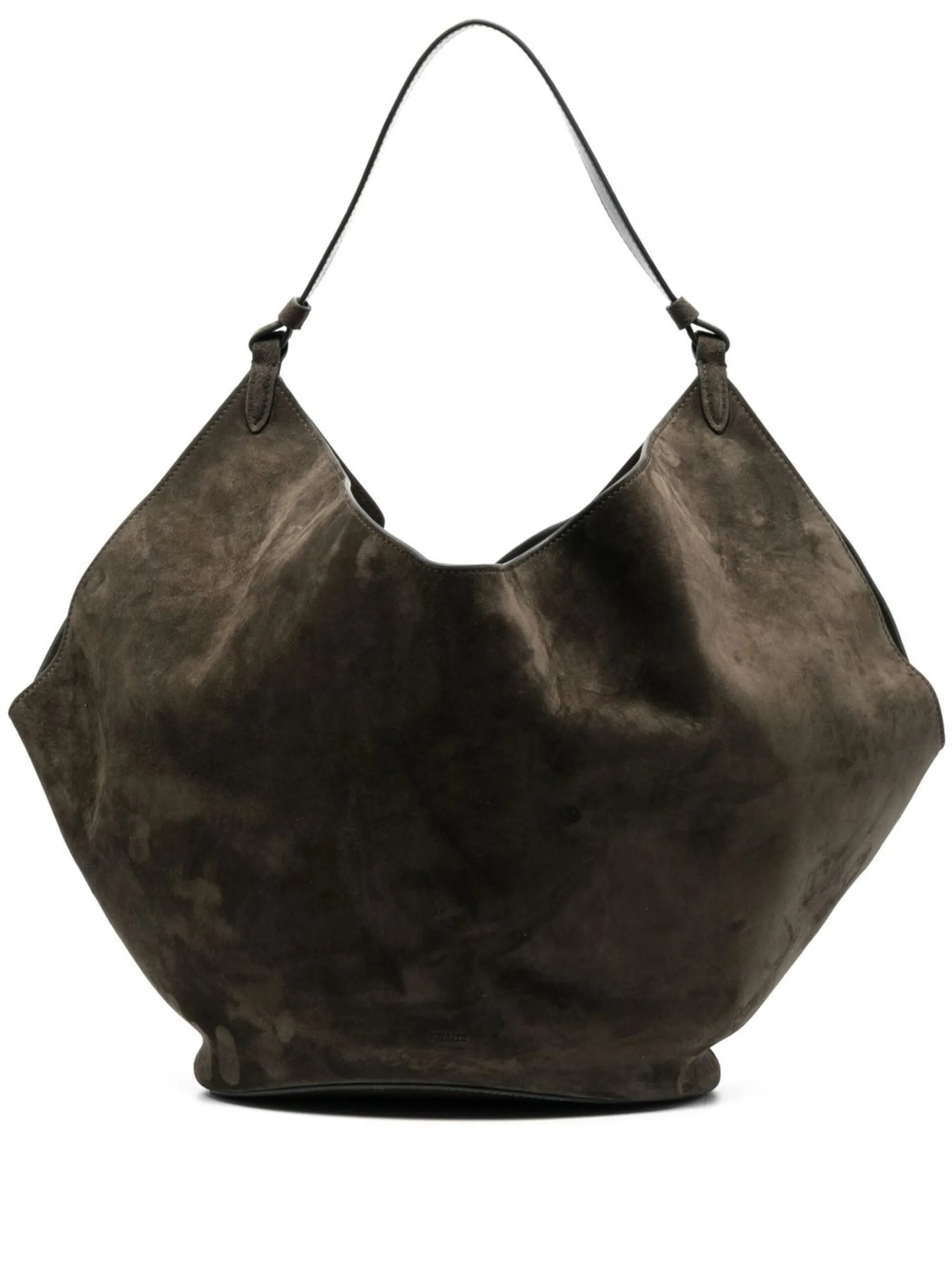 medium Lotus suede tote bag
